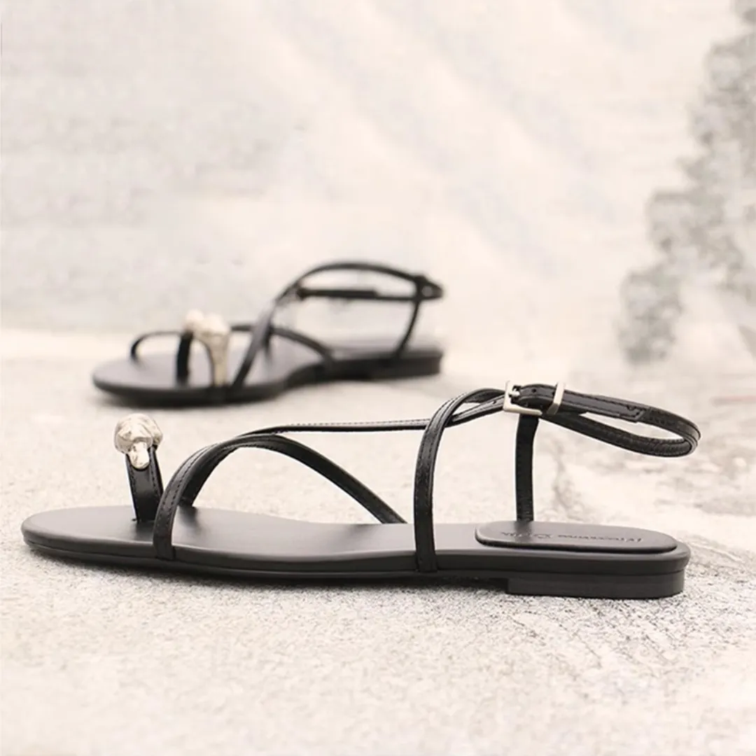 Fiora - Fashionable Cross Strap Flat Sandals for Women Ted Baker Sandals