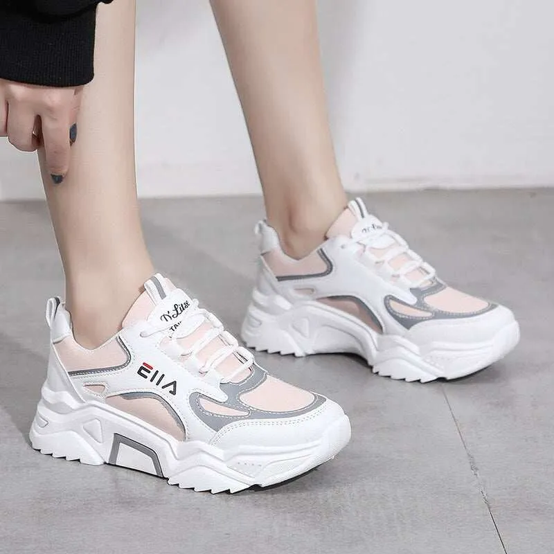 Best Sneakers 2024 Sneakers for Women Casual Shoes Breathable Mesh Casual Shoes Female Fashion Sneaker Lace