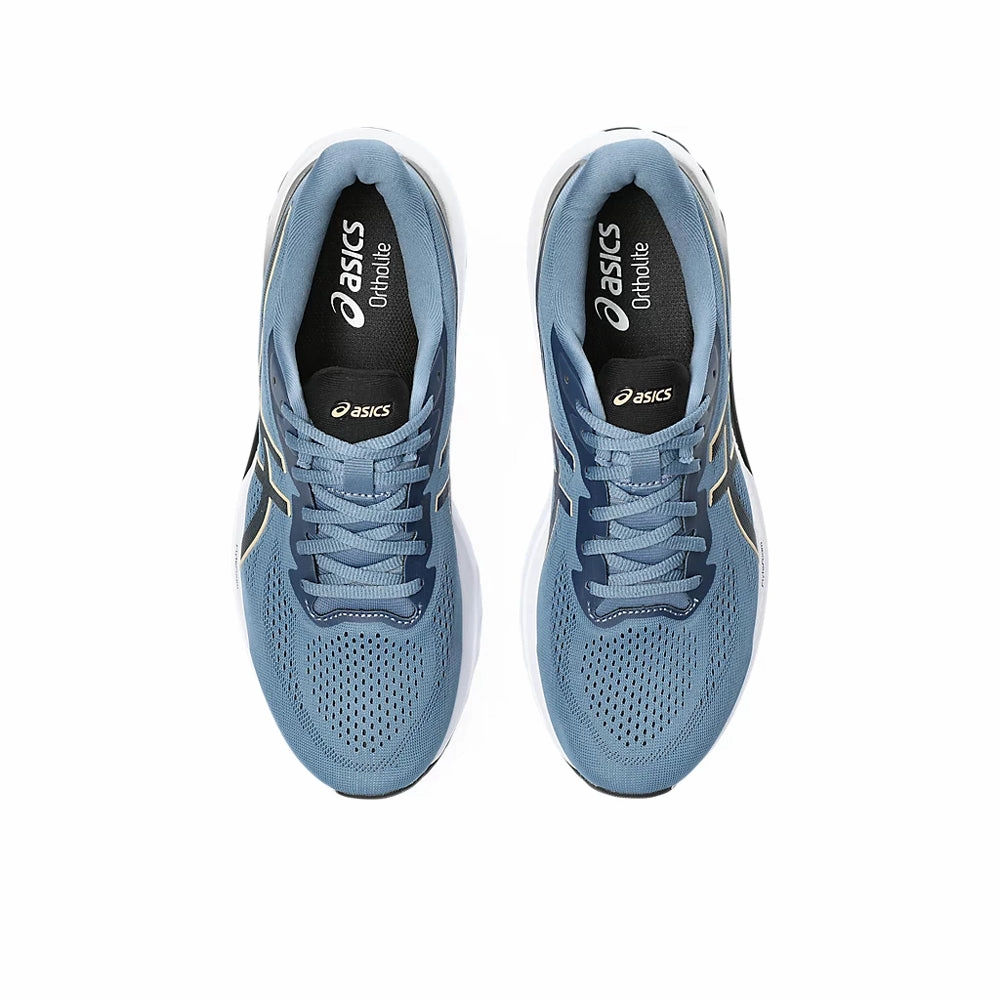 Asics Tennis Shoes With Wide Toe Box ASICS GT-1000 12 MEN'S (BLACK/ GLOW YELLOW) RUNNING SHOES