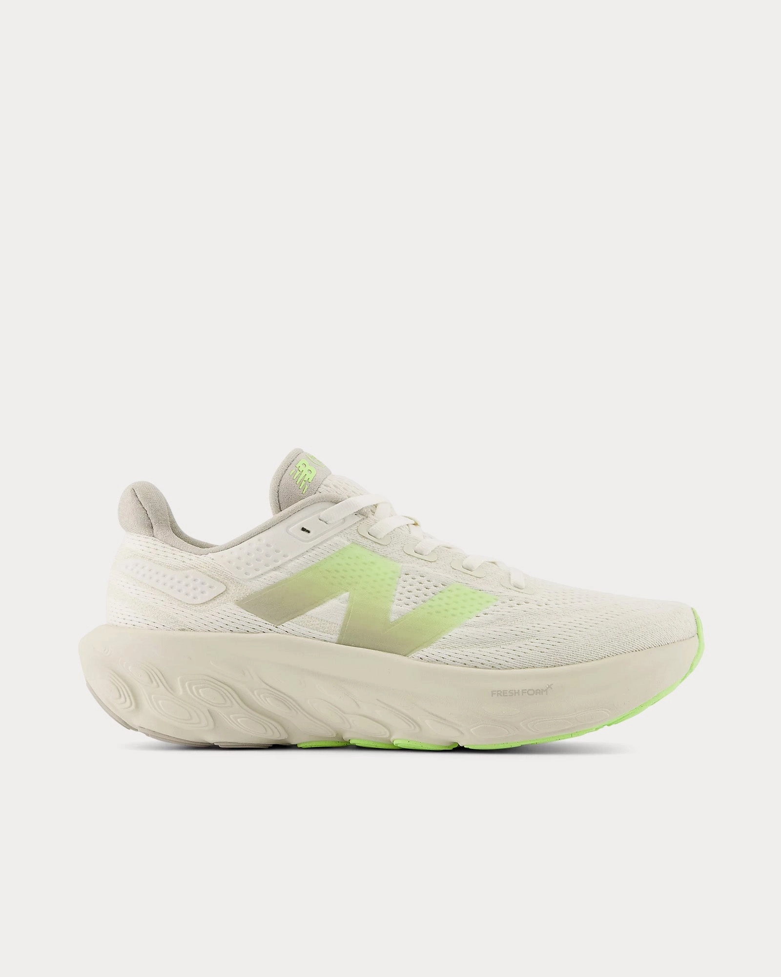 725 New Balance Black Fresh Foam X 1080v13 Moonrock / Bleached Lime Glo / Sea Salt Running Shoes