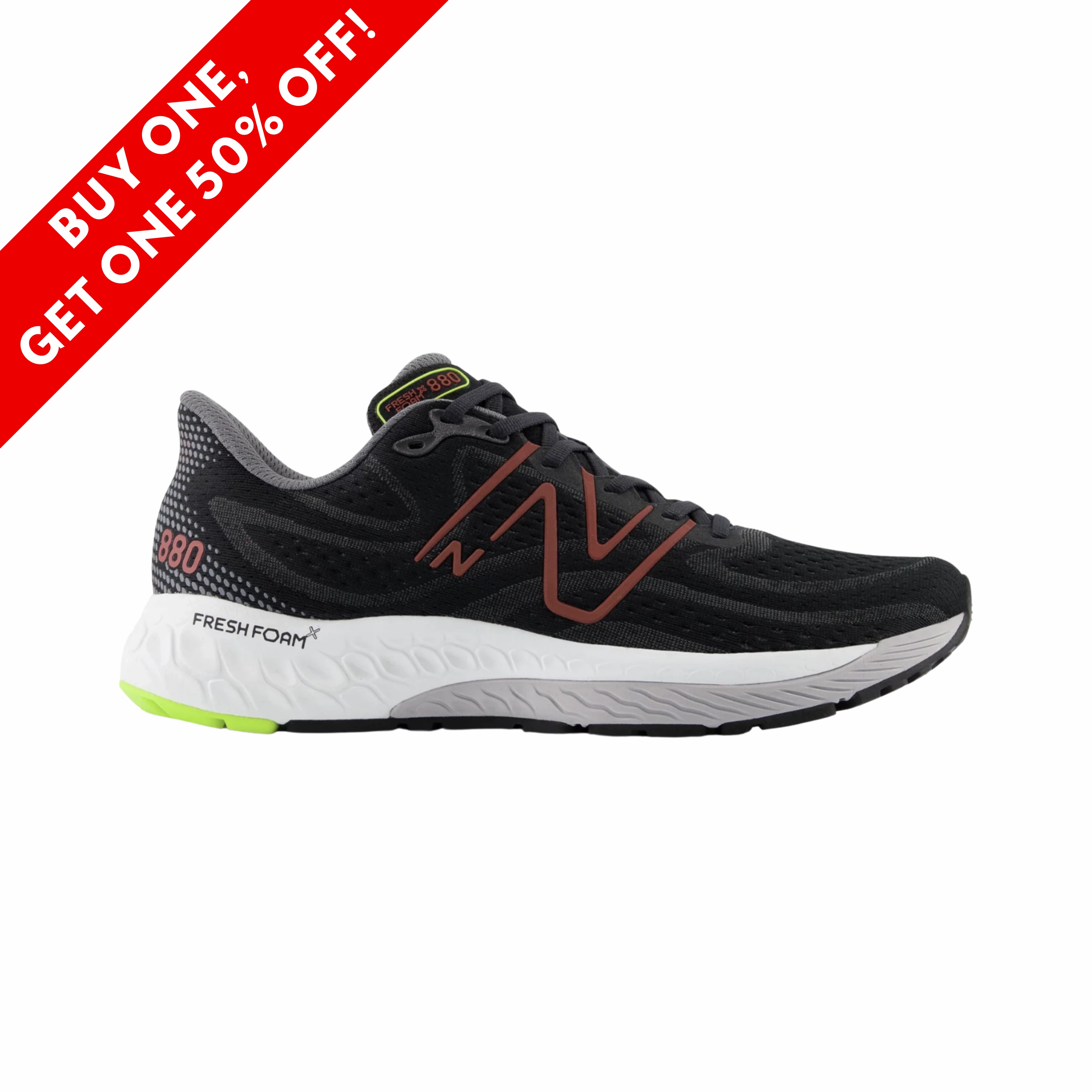 Fresh Foam x 880v13 - Black with Brick Red (D) Jd Sport New Balance 9060