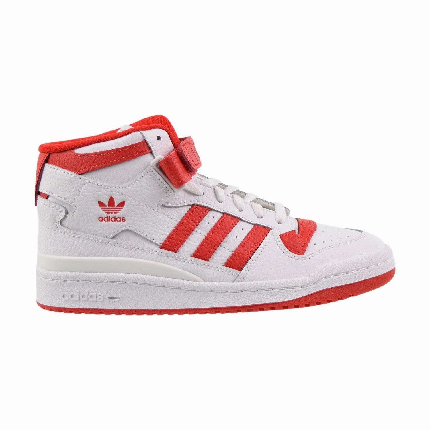 Adidas Forum Mid Big Kids' Shoes Footwear White-Vivid Red Pegula Adidas Shoes