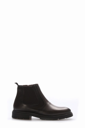 Casual Black Shoes FST Genuine Leather Fur-lined Men's Casual Boot 951KMA99 Brown - Golden Glades