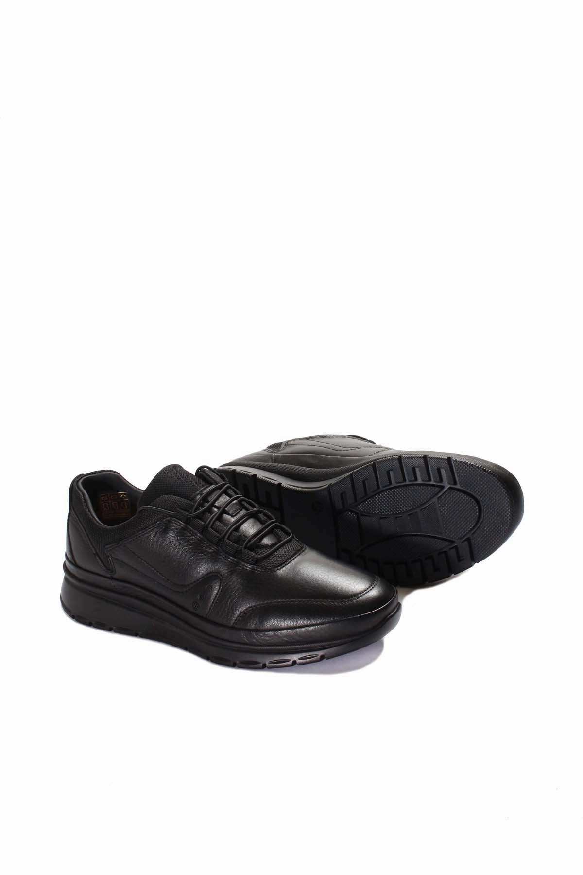 FST Genuine Leather Fur-lined Men's Casual Shoes 717KMA14150 Black - York Casual Shoes South Africa