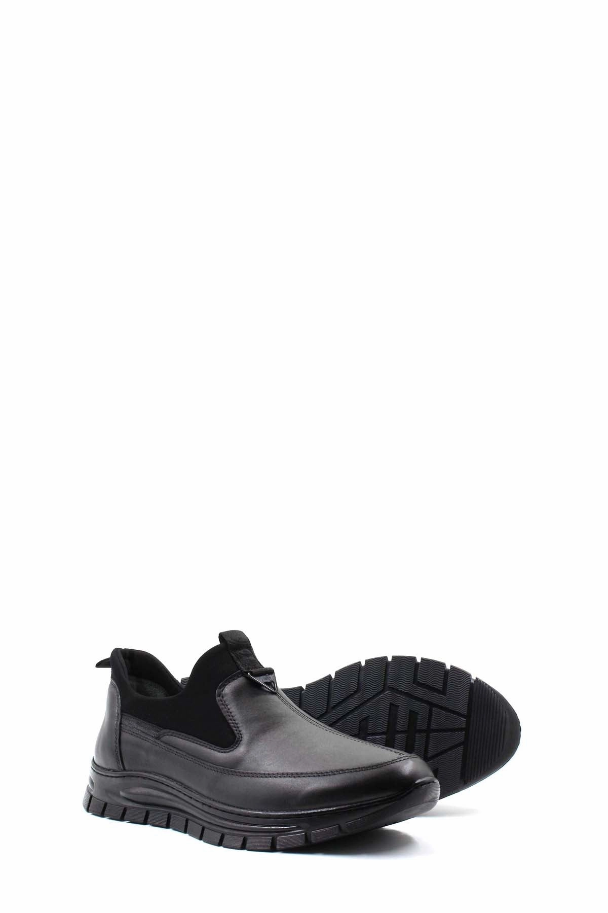 Casual Shoe Cleaner FST Genuine Leather Men's Casual Shoes 127MA2422 Black - Mission