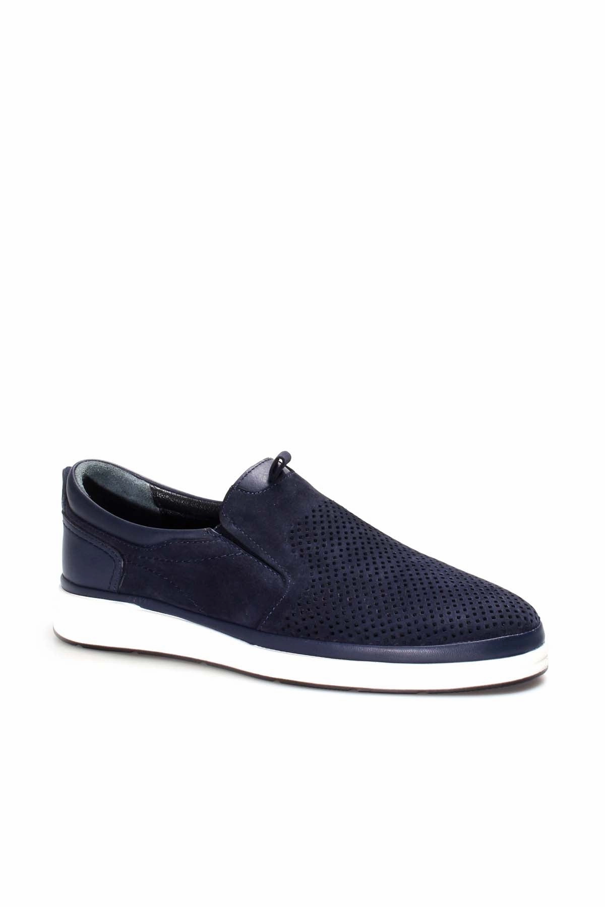 Nunn Bush Cameron Casual Oxford Shoes FST Genuine Leather Men's Casual Shoes 711MA440-4041 Navy Blue - Hacienda Heights