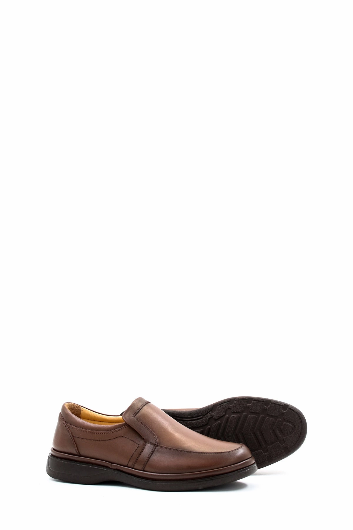 Dress Shoes Casual Outfit FST Genuine Leather Orthopedic Men's Casual Shoes 662MA209 Brown - Richland