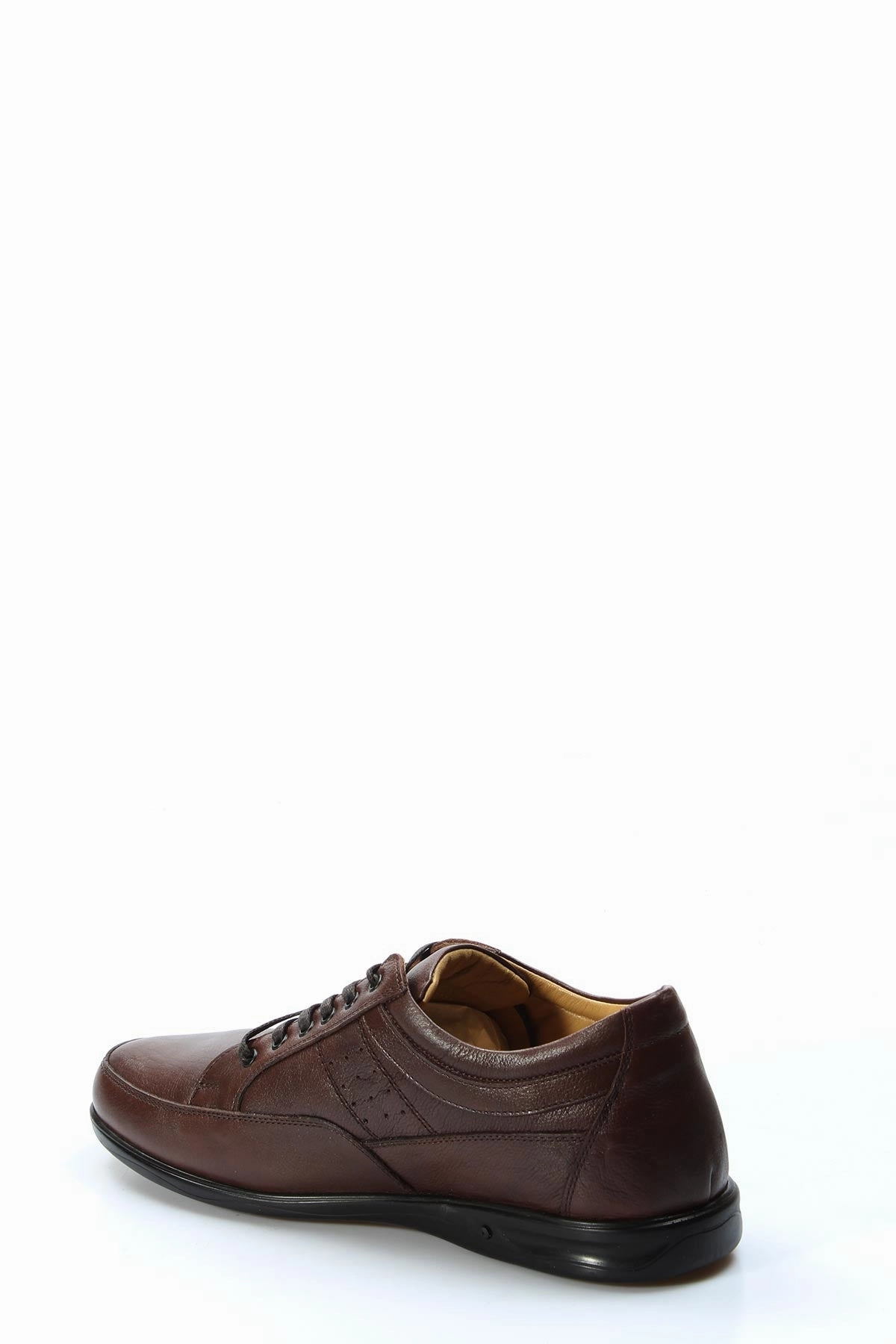 FST Genuine Leather Orthopedic Men's Casual Shoes 662MBA03 Brown - West Jordan Mid Casual Shoes