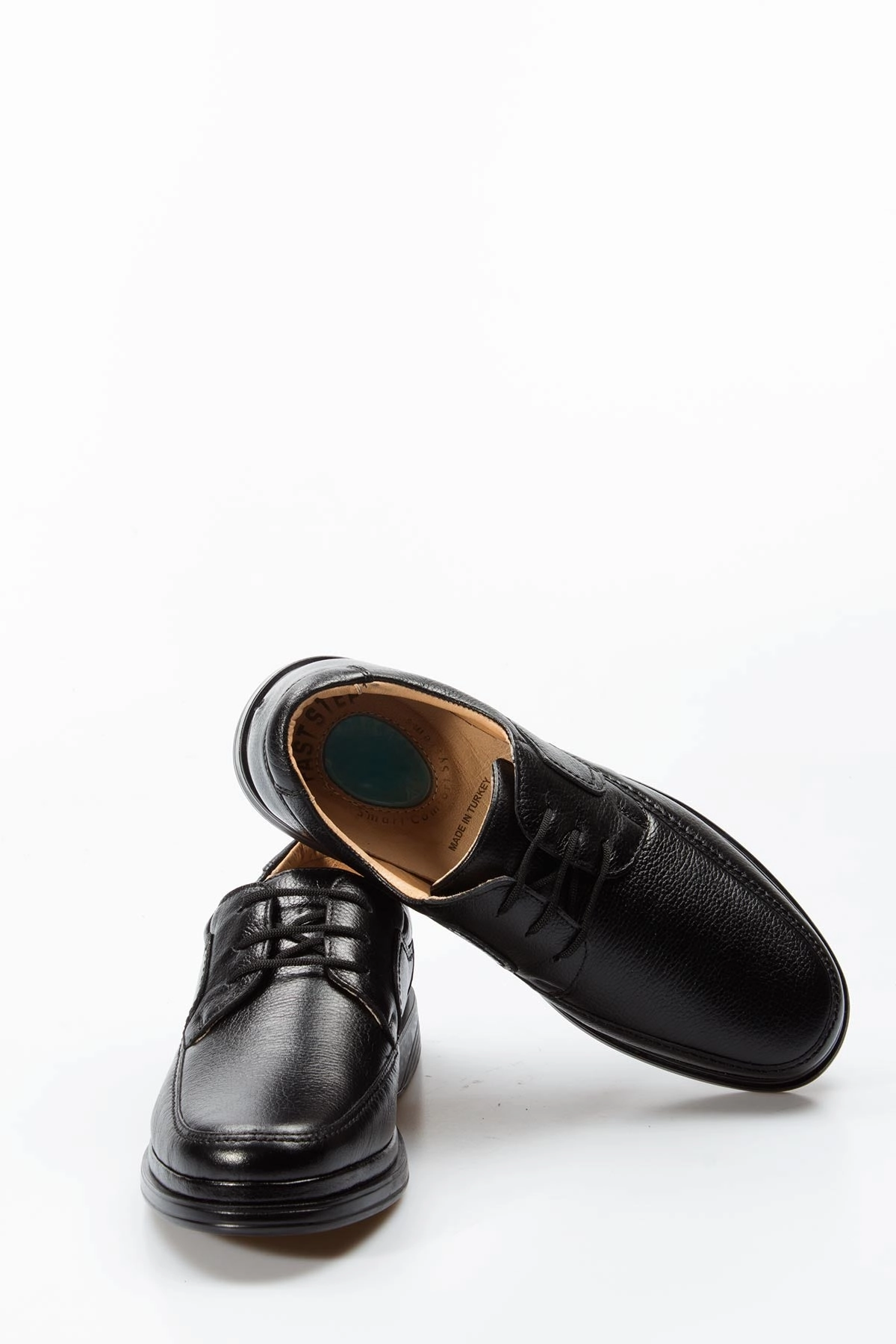 Lorenzo Casual Shoes FST Genuine Leather Orthopedic Men's Casual Shoes 815MA1302 Black - Castres