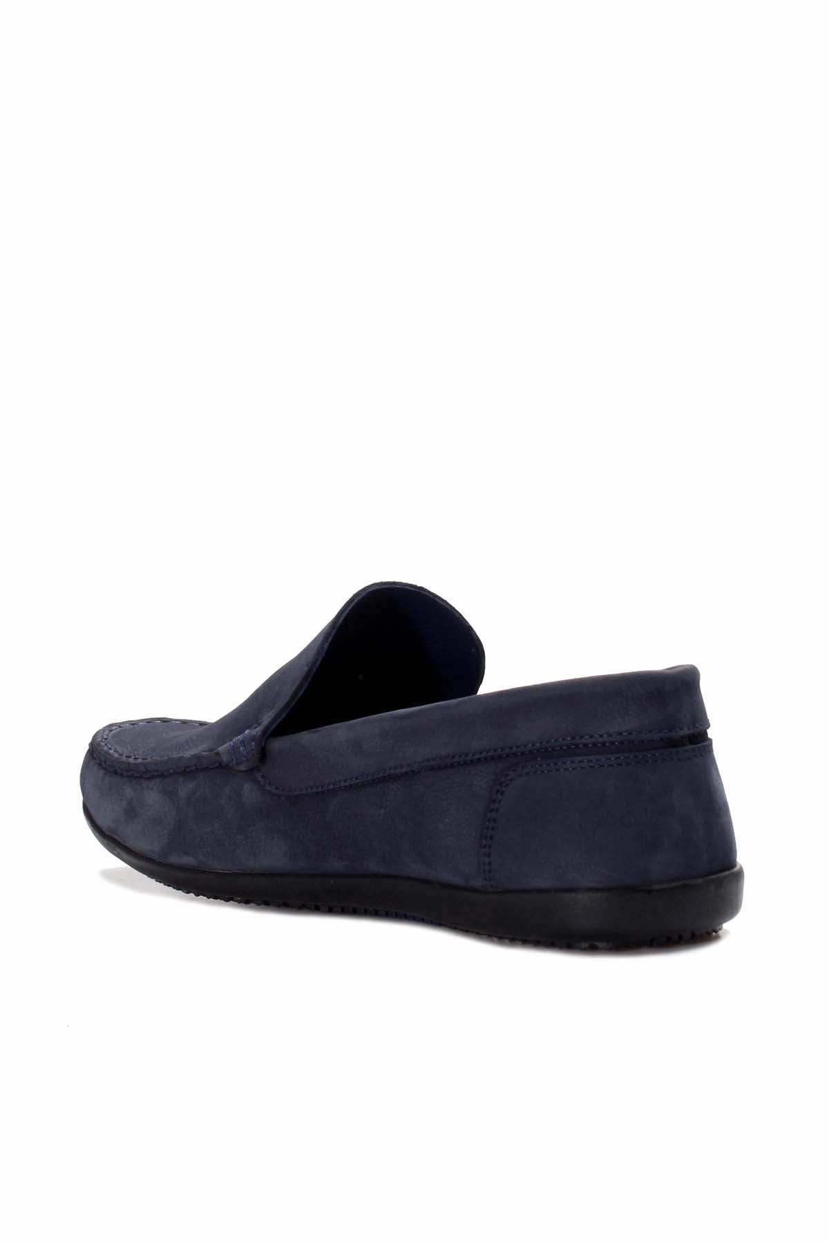 FST Genuine Leather Orthopedic Men's Casual Shoes 815MA1502 Navy Nubuck - Dothan Air Huarache Casual Shoes