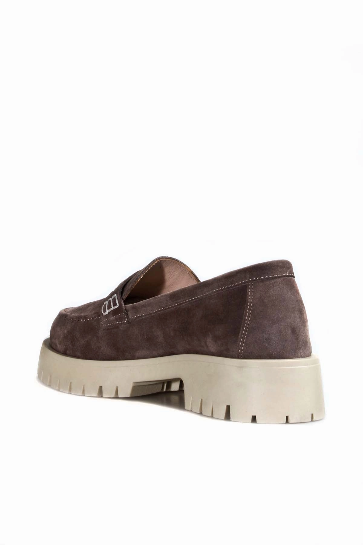 Superga Casual Shoes FST Genuine Leather Women's Casual Shoes 581ZA2482 Mink Suede - Plymouth