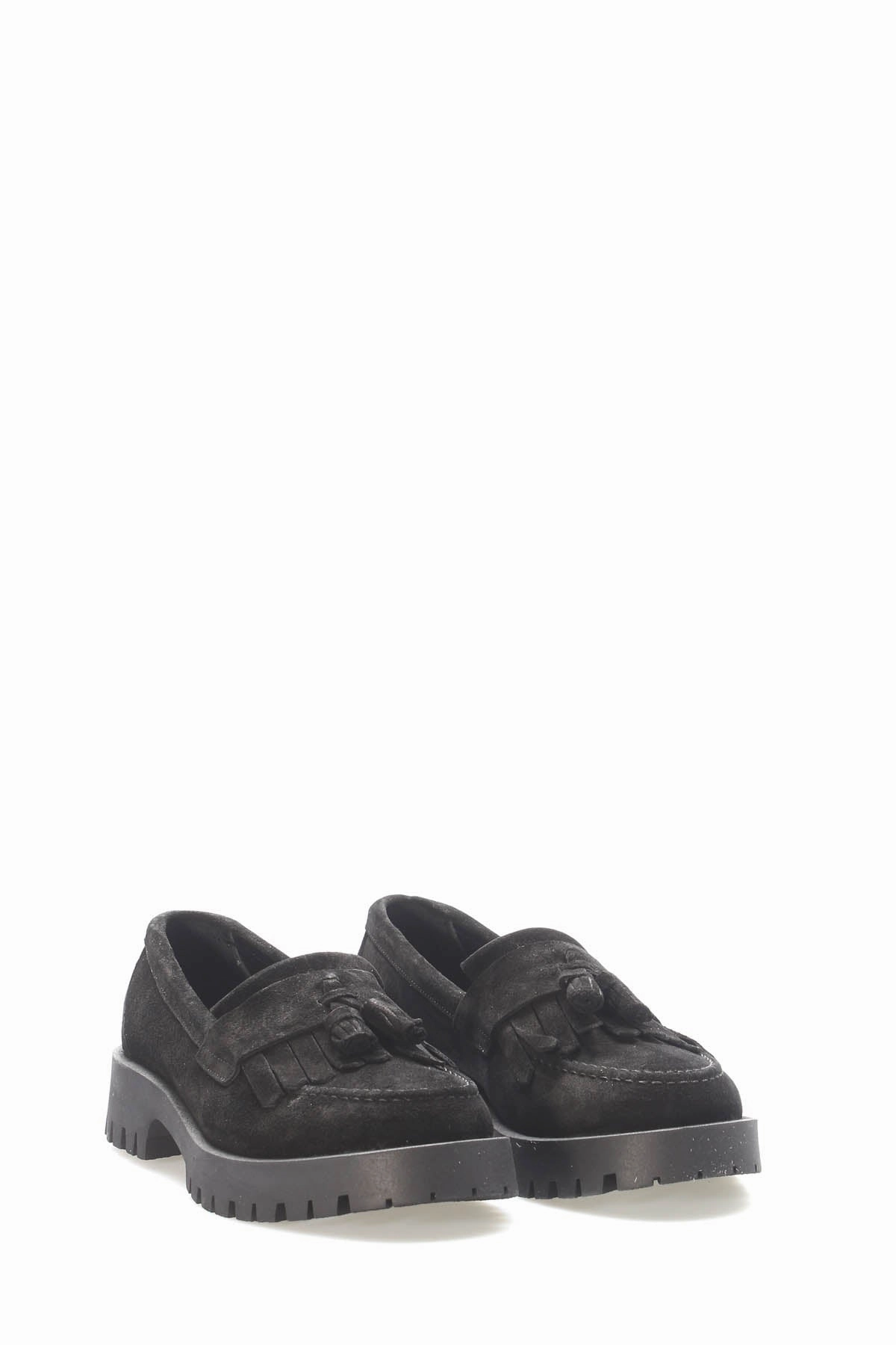 FST Genuine Leather Women's Casual Shoes 581ZA2840 Black Suede - Leominster Shoes Casual Stylish