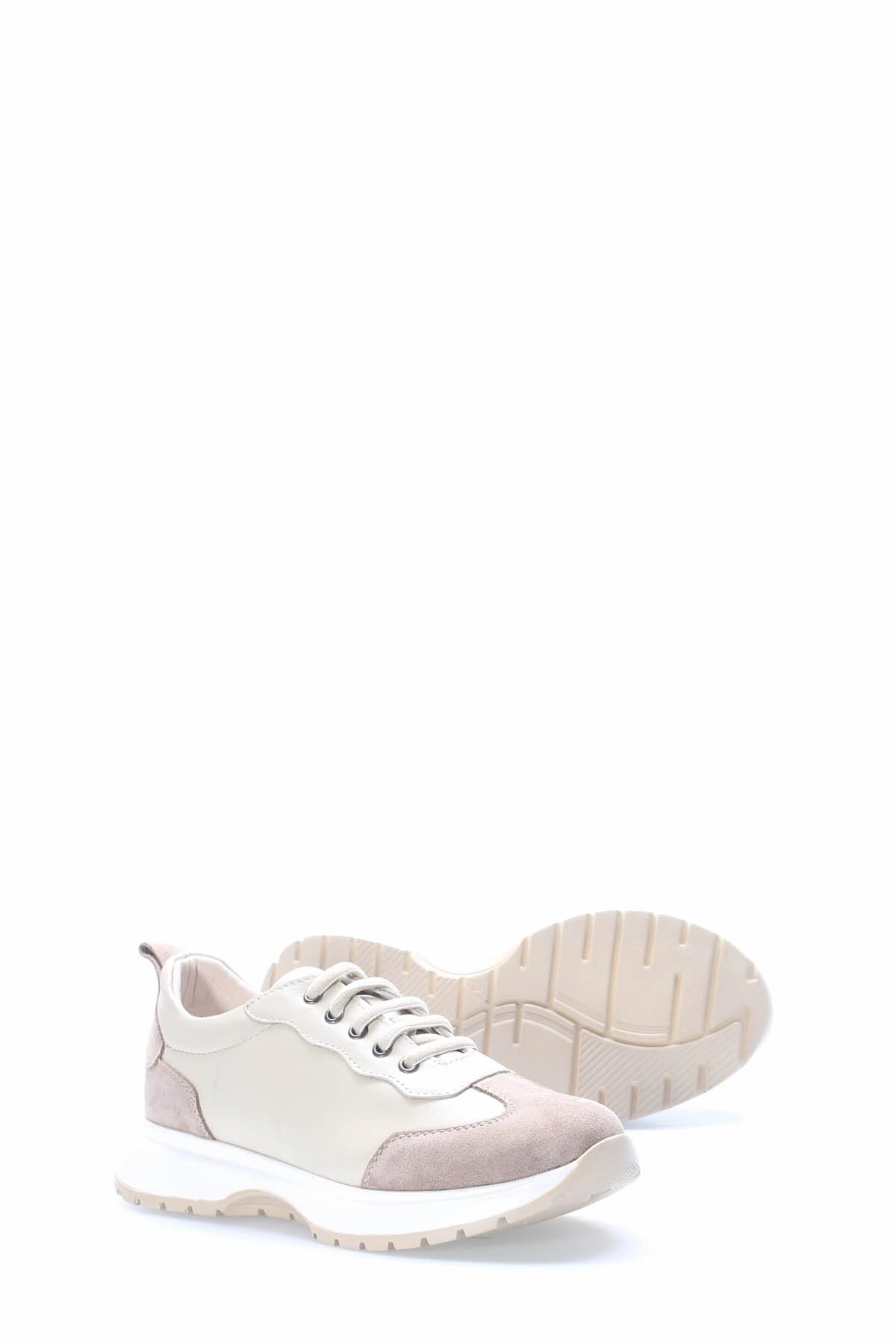 FST Genuine Leather Women's Casual Shoes 583ZA2491 Beige Mink - Fribourg Air Jordan Retro Low Se Craft Casual Shoes