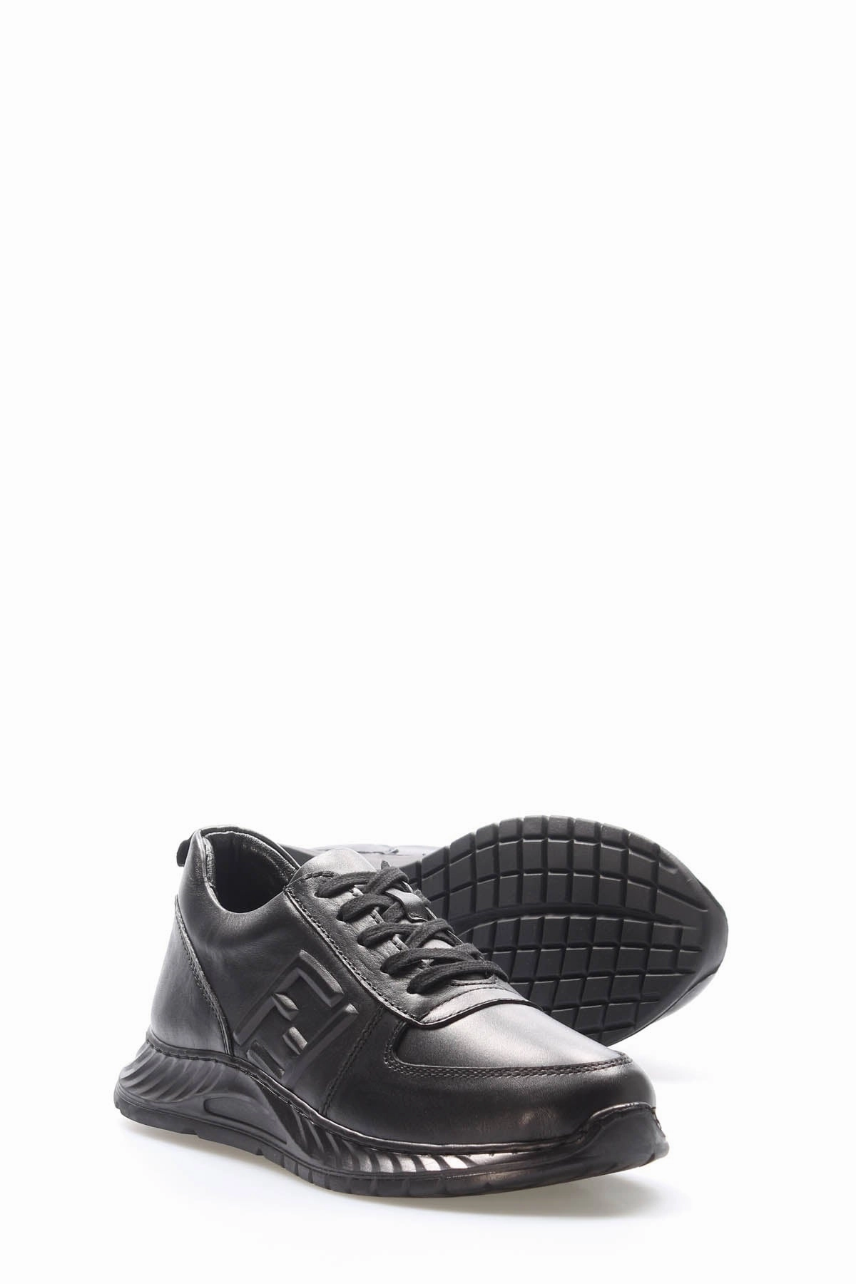 High Top Casual Shoes FST Genuine Leather Women's Casual Shoes 583ZA2502 Black - Franklin