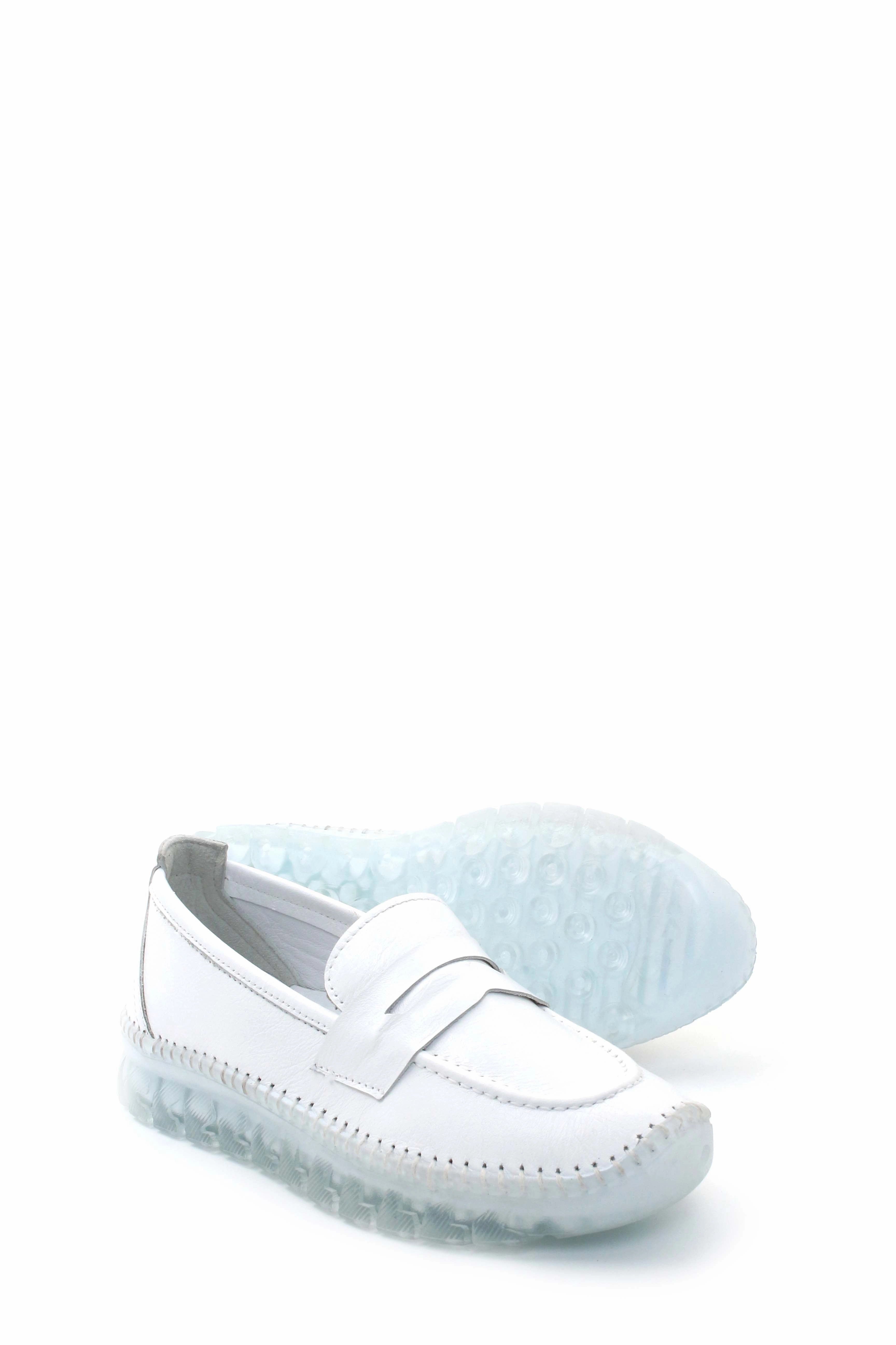 FST Genuine Leather Women's Casual Shoes 609ZA740 White - Berkeley Basketball Shoes For Casual Wear