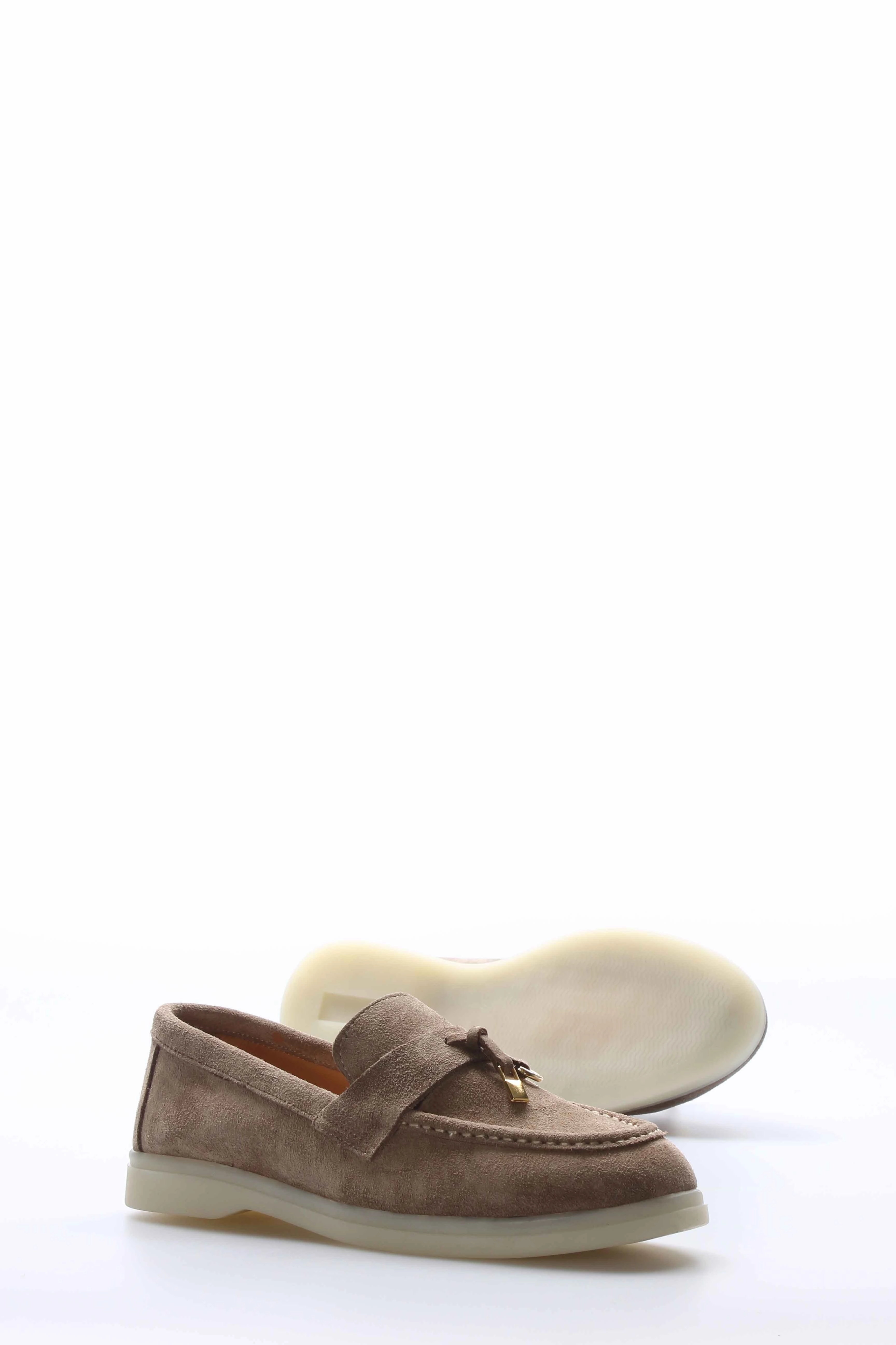 FST Genuine Leather Women's Casual Shoes 733ZA021 Mink Suede - Cary On Cloud Casual Dress Shoes