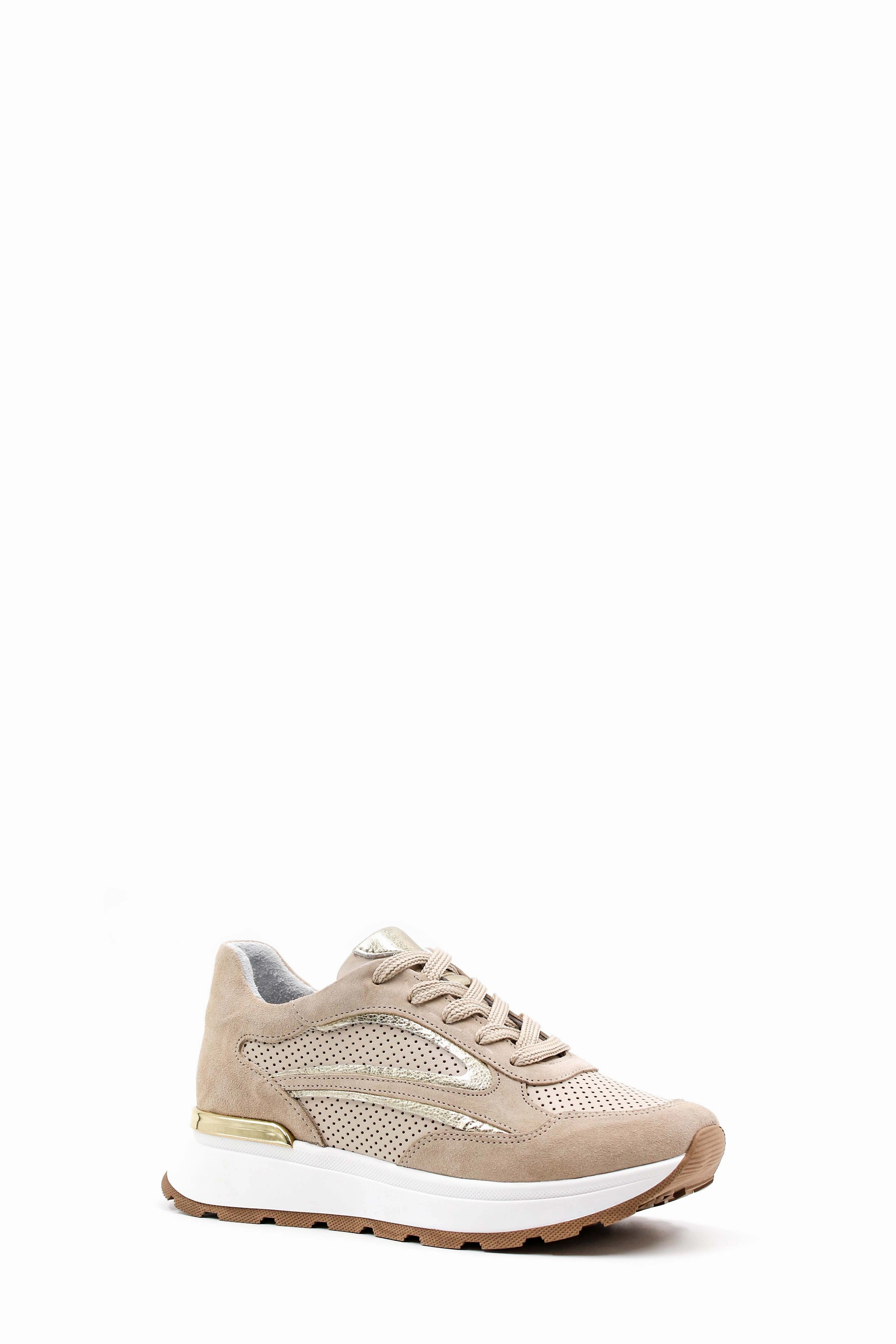 FST Genuine Leather Women's Casual Shoes 757ZA24049 Beige Gold - Oyster Bay Shoes Casual Outfit