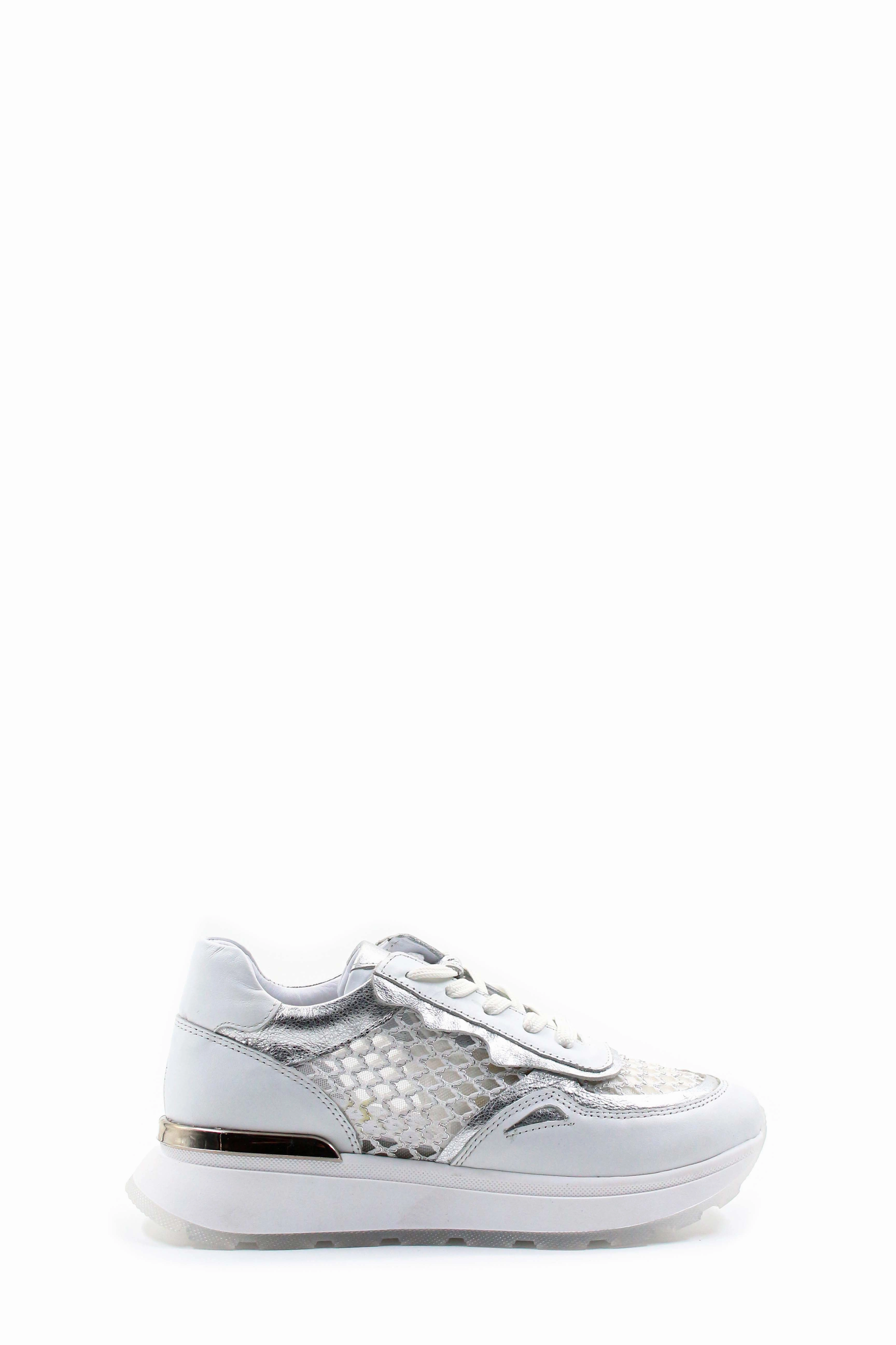 FST Genuine Leather Women's Casual Shoes 757ZA24051 White Silver - Grand Rapids Best Rated Casual Shoes