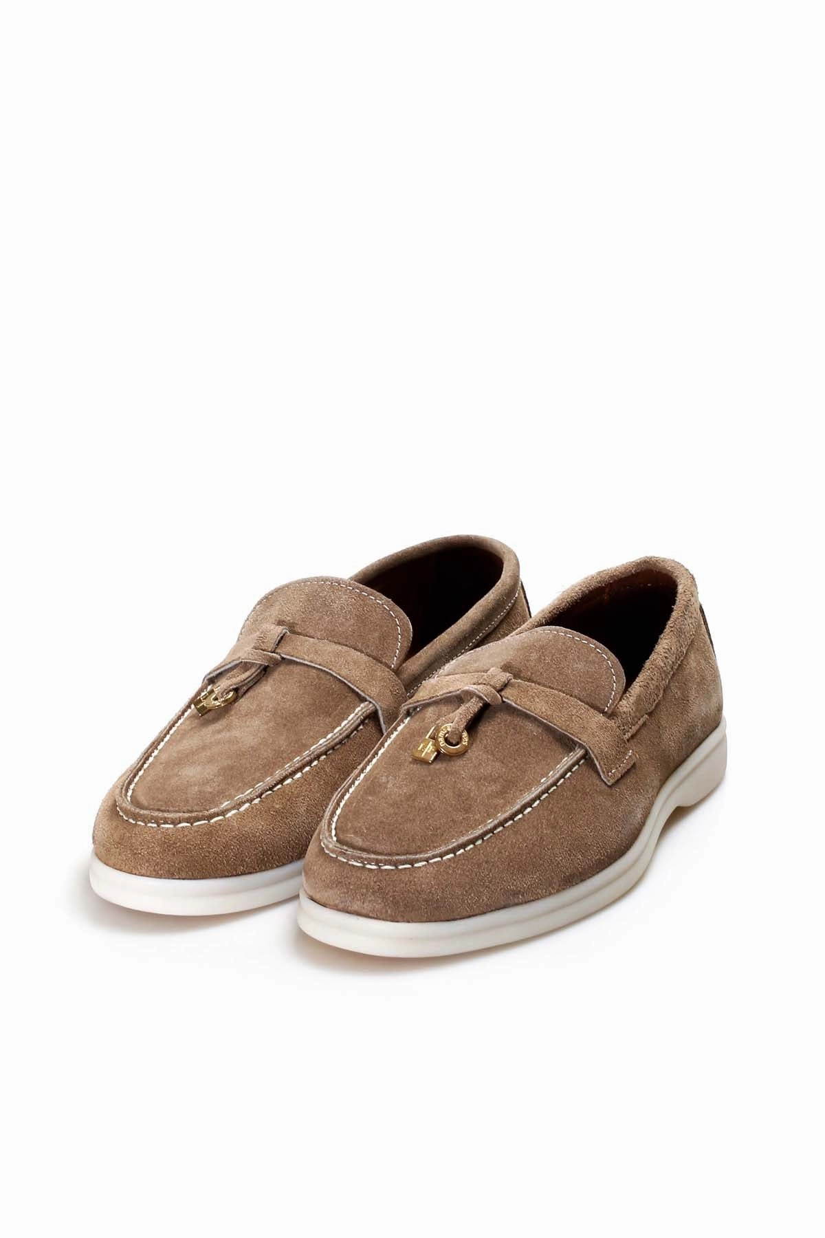 FST Genuine Leather Women's Casual Shoes 819ZA021 Mink Suede - Centreville Cole Haan Shoes Casual