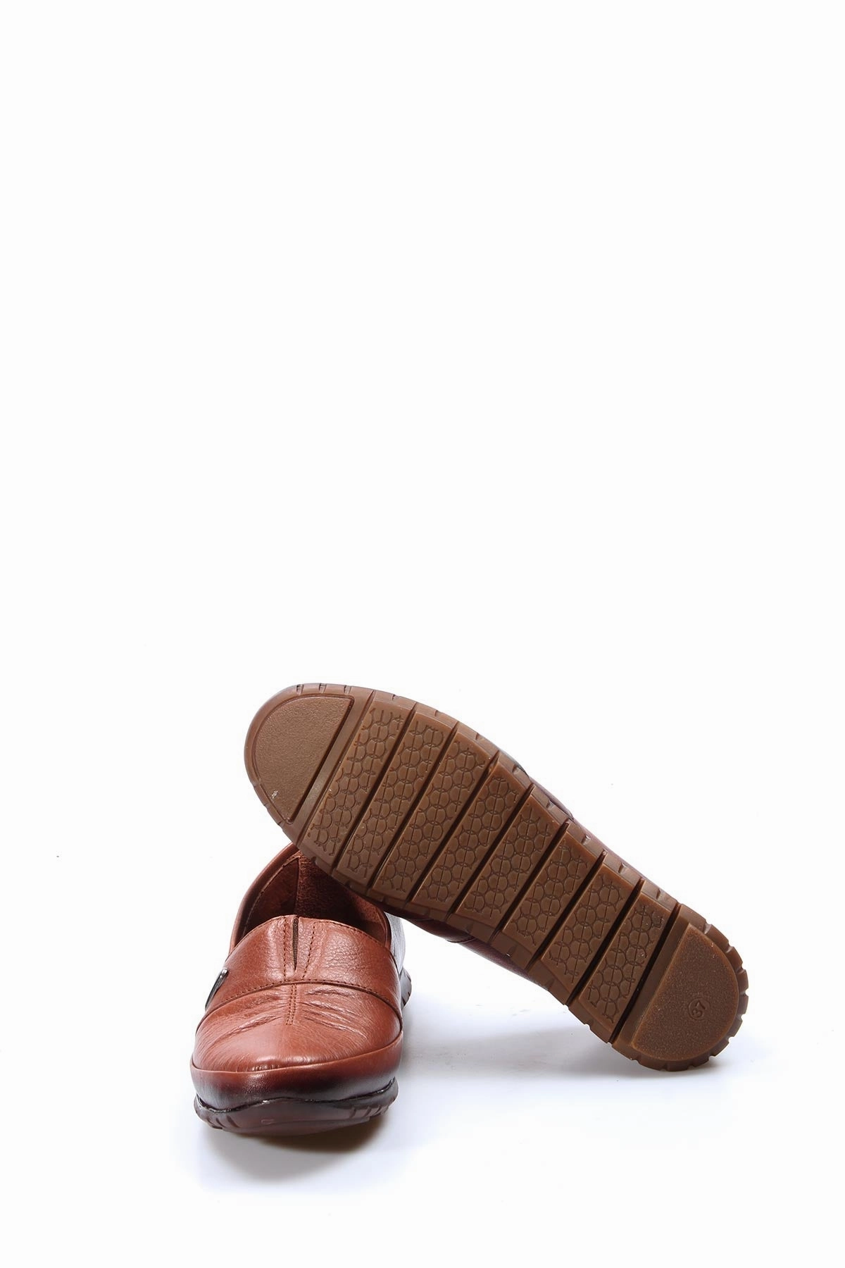 FST Genuine Leather Women's Casual Shoes 864ZA101 Brown - Lincoln Eureka Slip-on Casual Shoes