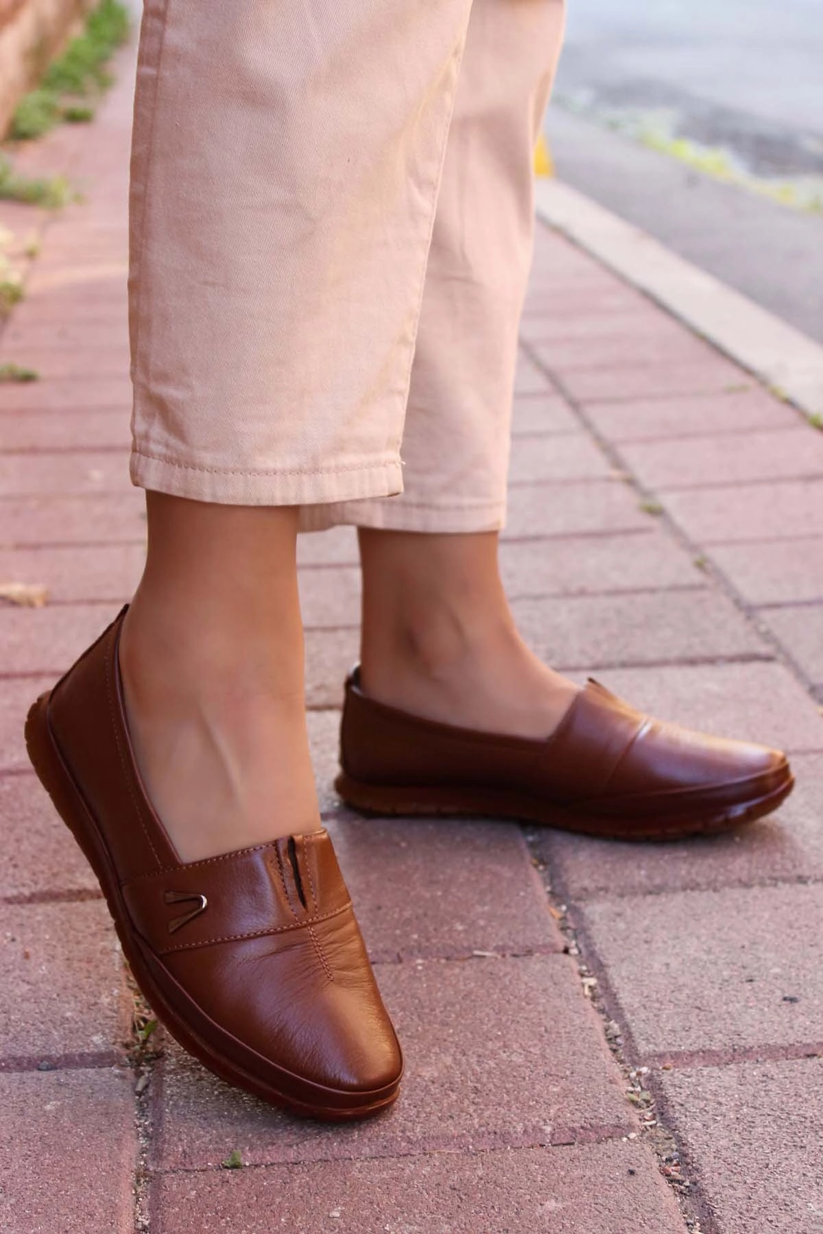 FST Genuine Leather Women's Casual Shoes 864ZA101 Brown - Lincoln Casual Boss Shoes