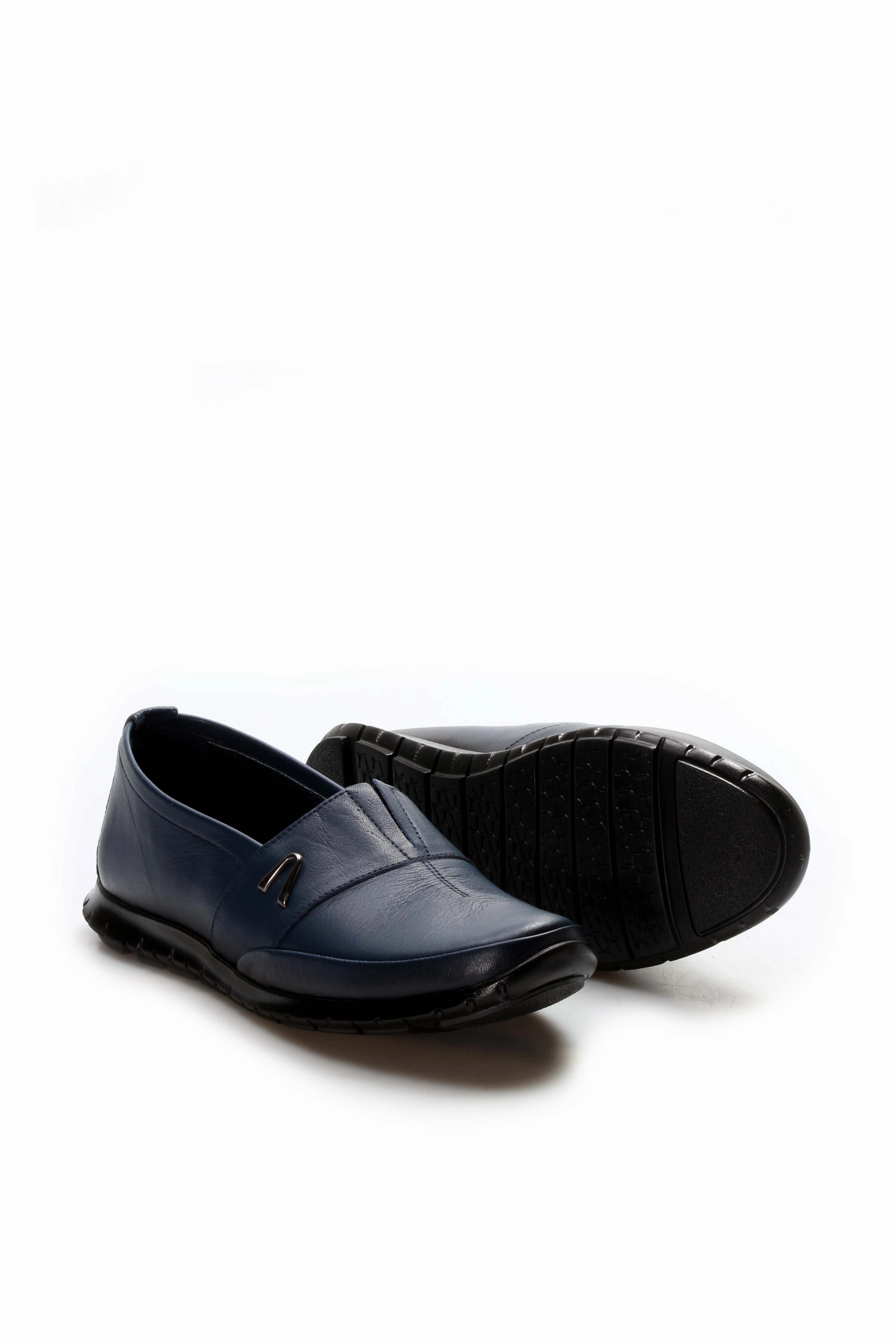 FST Genuine Leather Women's Casual Shoes 864ZA101 Navy Blue - Gjilan Air Max 90 Reflective Casual Shoes