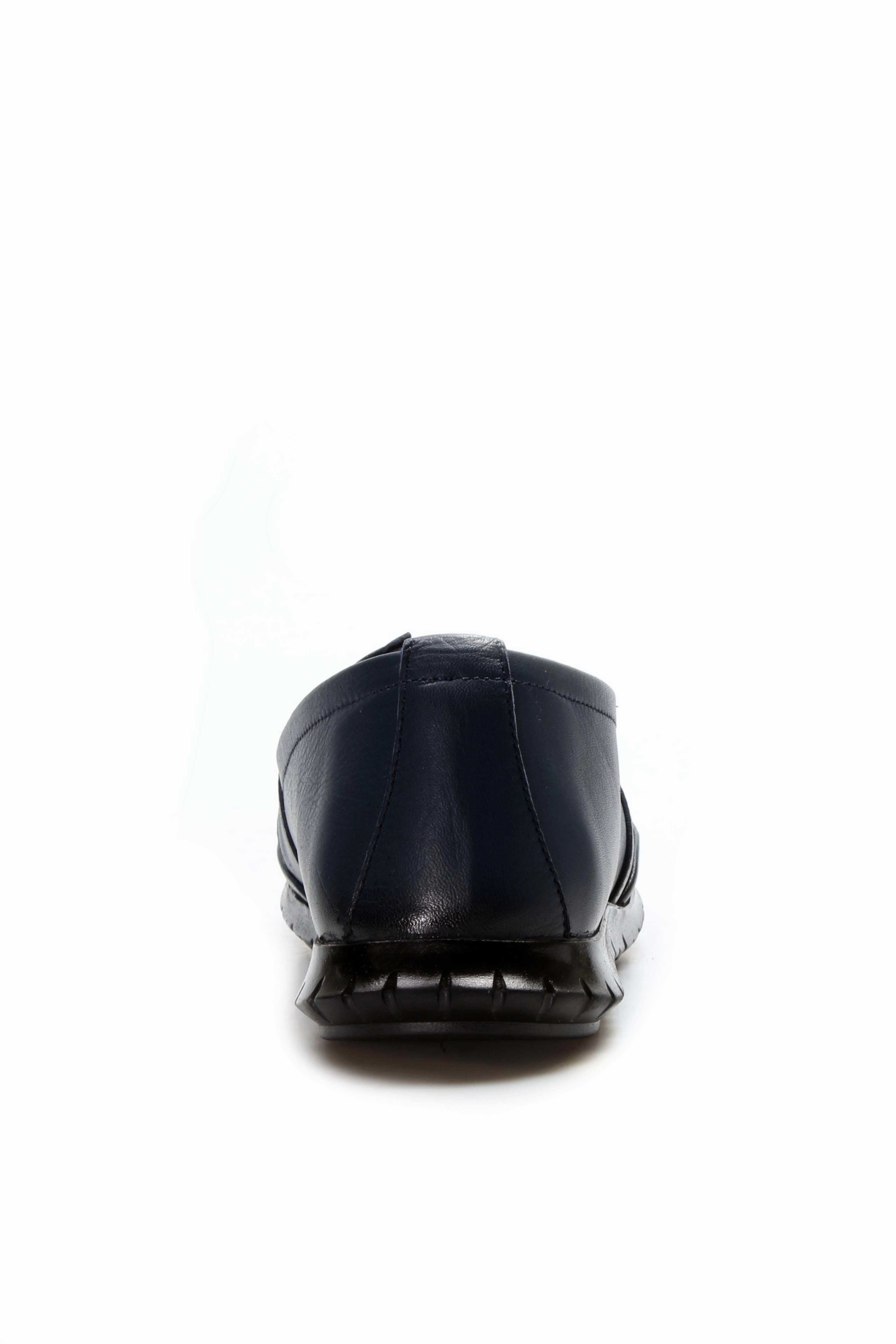 FST Genuine Leather Women's Casual Shoes 864ZA101 Navy Blue - Gjilan Loafer Shoes Casual