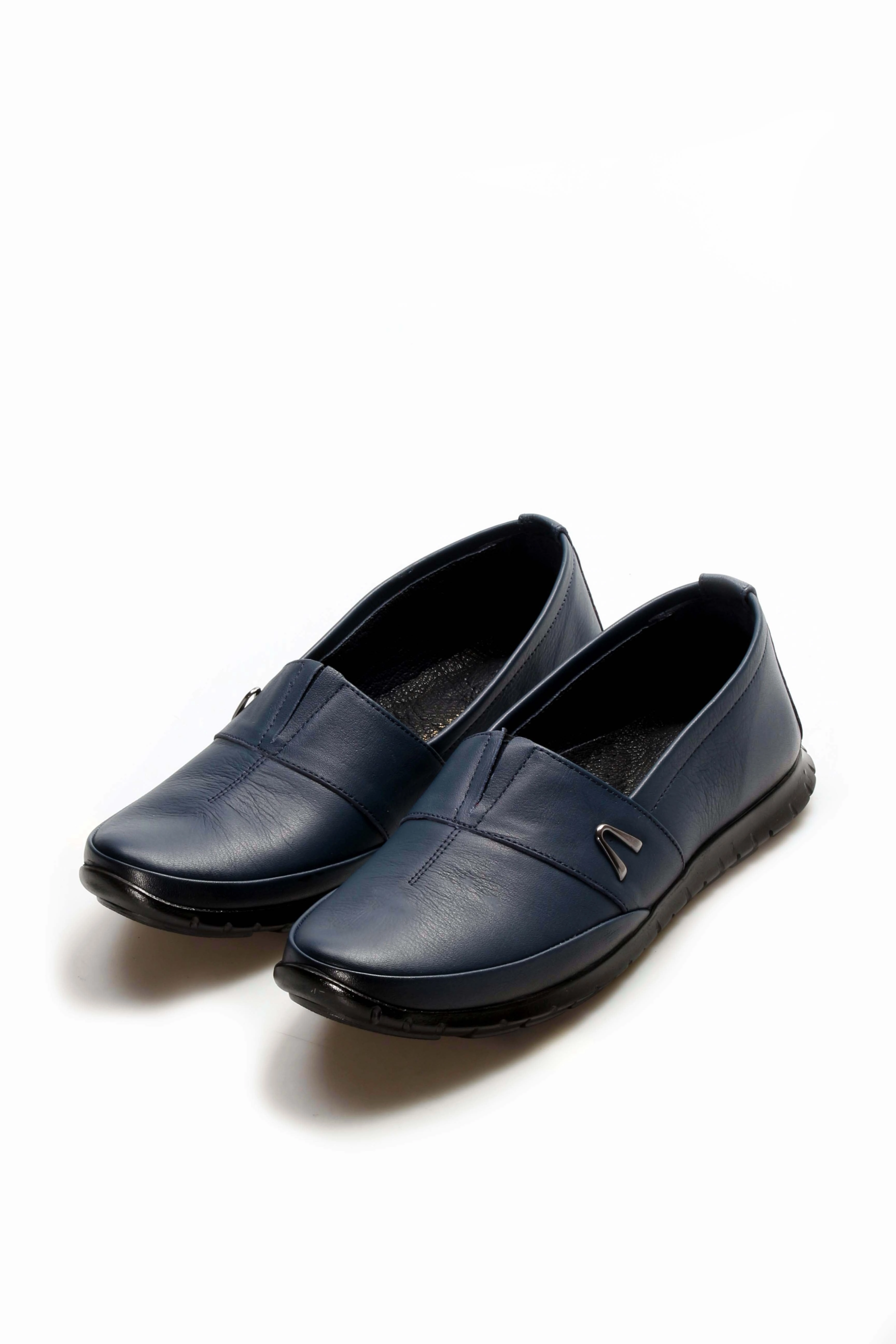 FST Genuine Leather Women's Casual Shoes 864ZA101 Navy Blue - Gjilan Nike P-6000 Casual Shoes