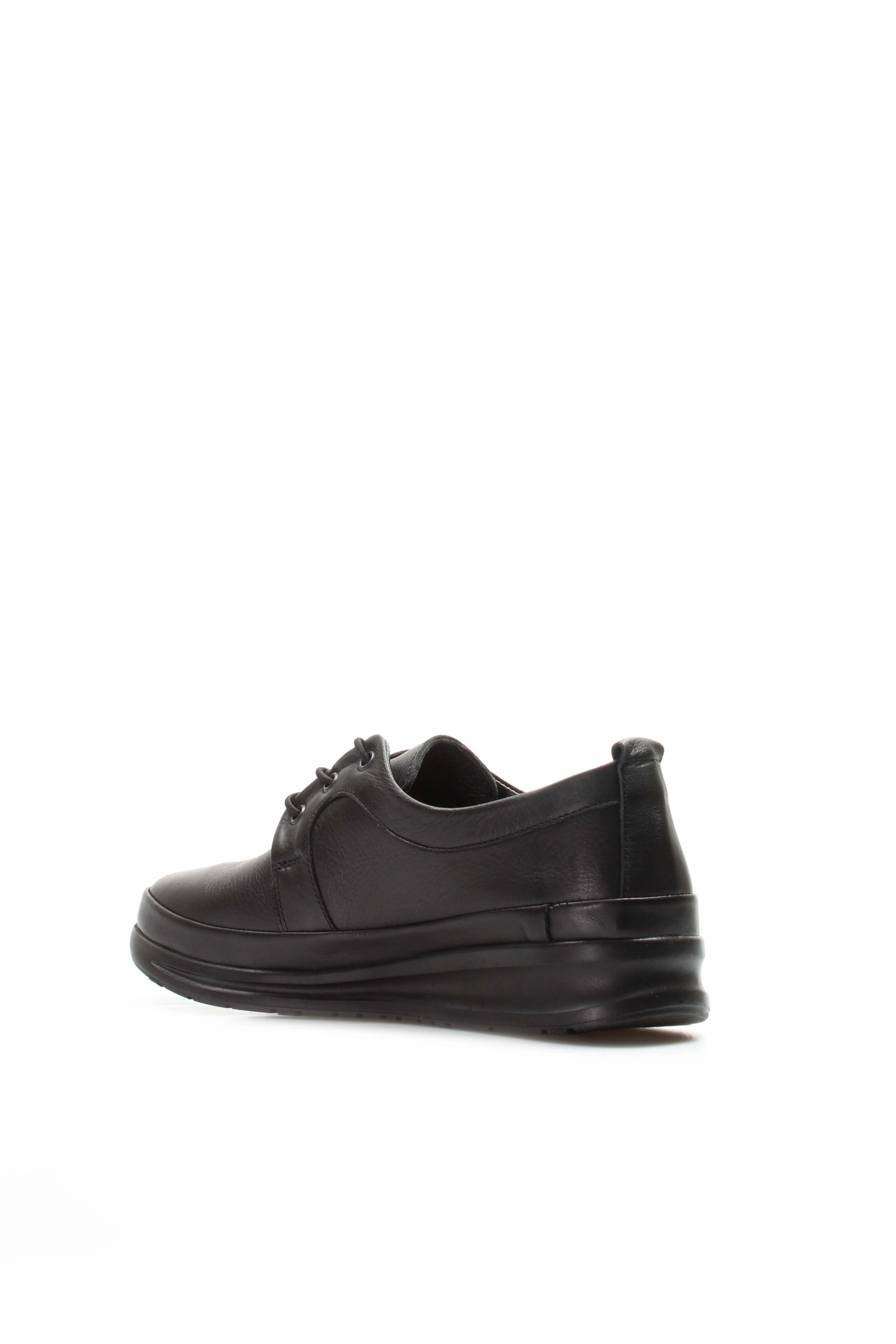 Casual Zip Shoes FST Genuine Leather Women's Casual Shoes 864ZA1203 Black - Phoenix