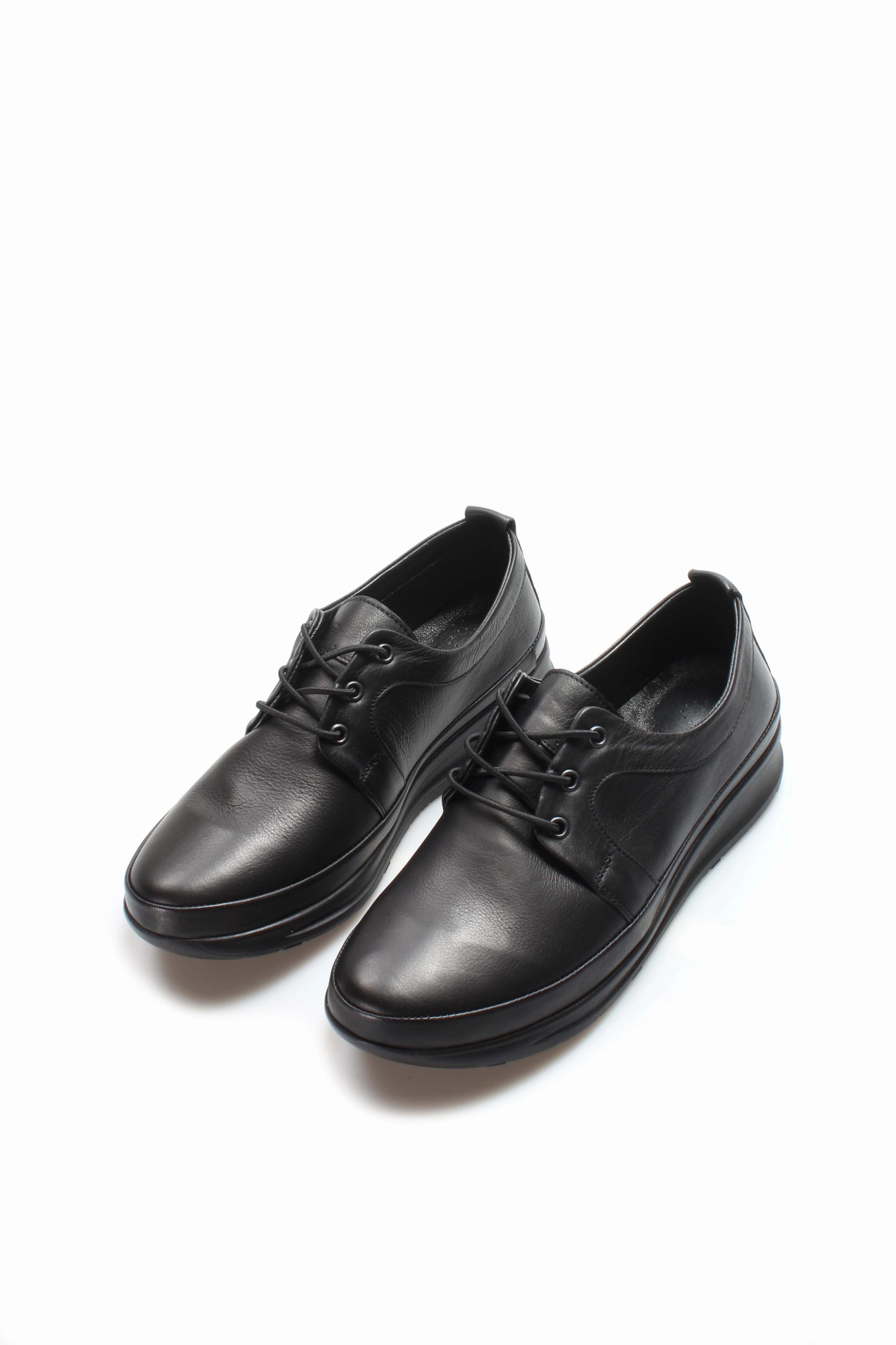 Quality Leather Casual Shoes FST Genuine Leather Women's Casual Shoes 864ZA1203 Black - Phoenix