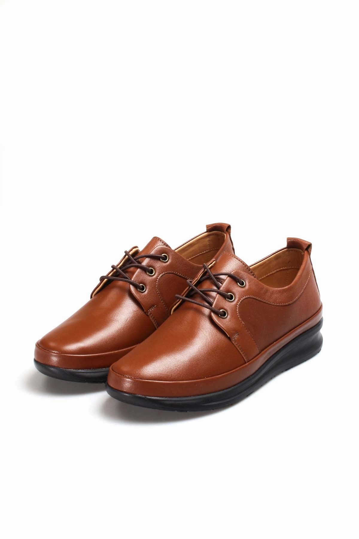 Acceptable Shoes For Business Casual FST Genuine Leather Women's Casual Shoes 864ZA1203 Hazelnut - Saint-Ouen