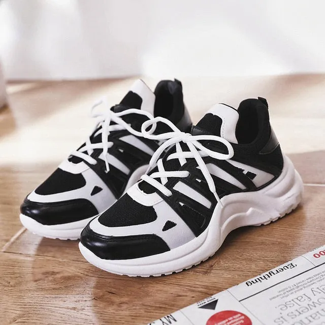 Waterproof Steel Toe Sneakers Fujin Sneakers Women 2019 Breathable Mesh Casual Shoes