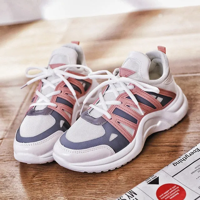 Sneakers Size 3 Fujin Sneakers Women 2019 Breathable Mesh Casual Shoes