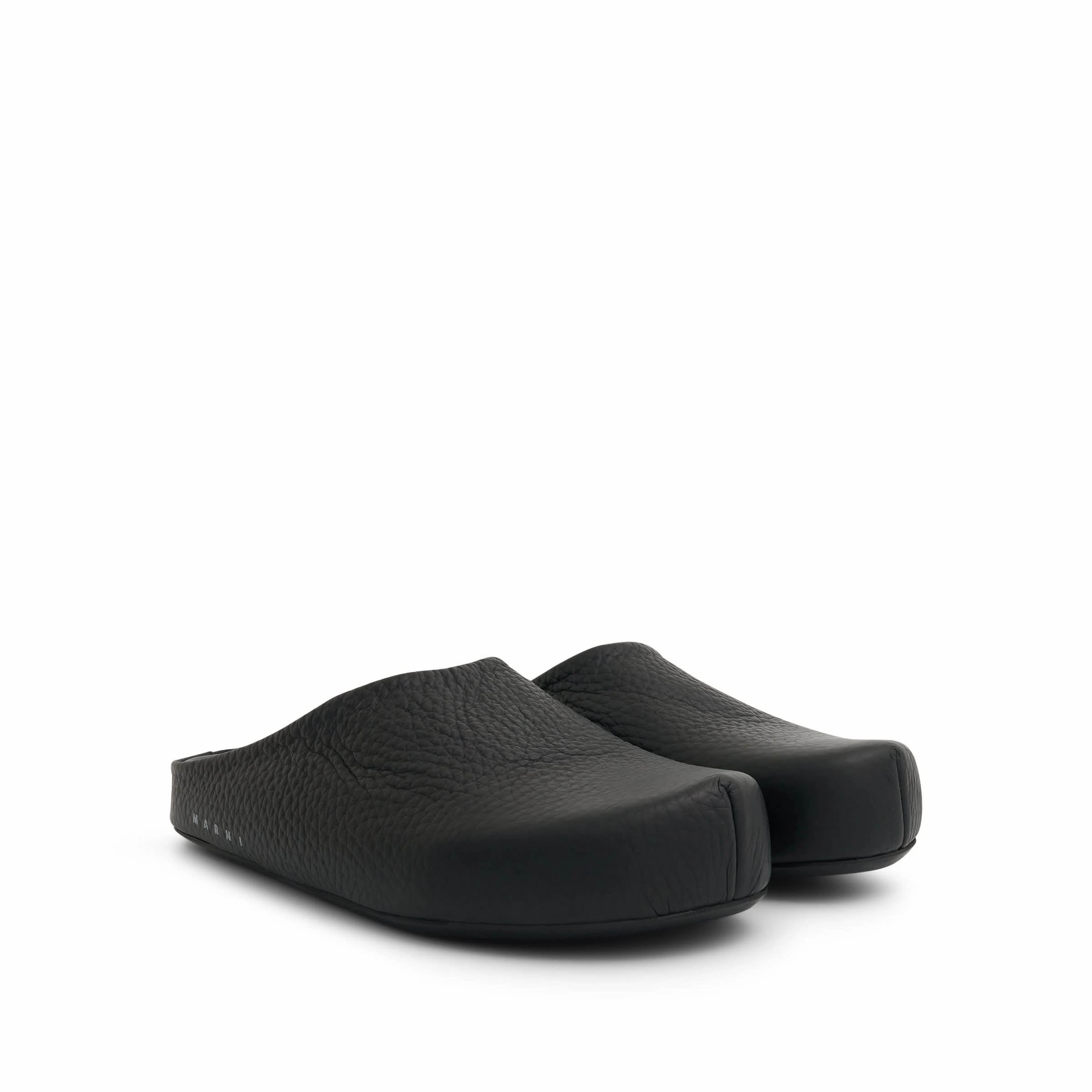 Fussbett Calf Leather Sabot in Black Birkenstock Sandals With Ankle Strap
