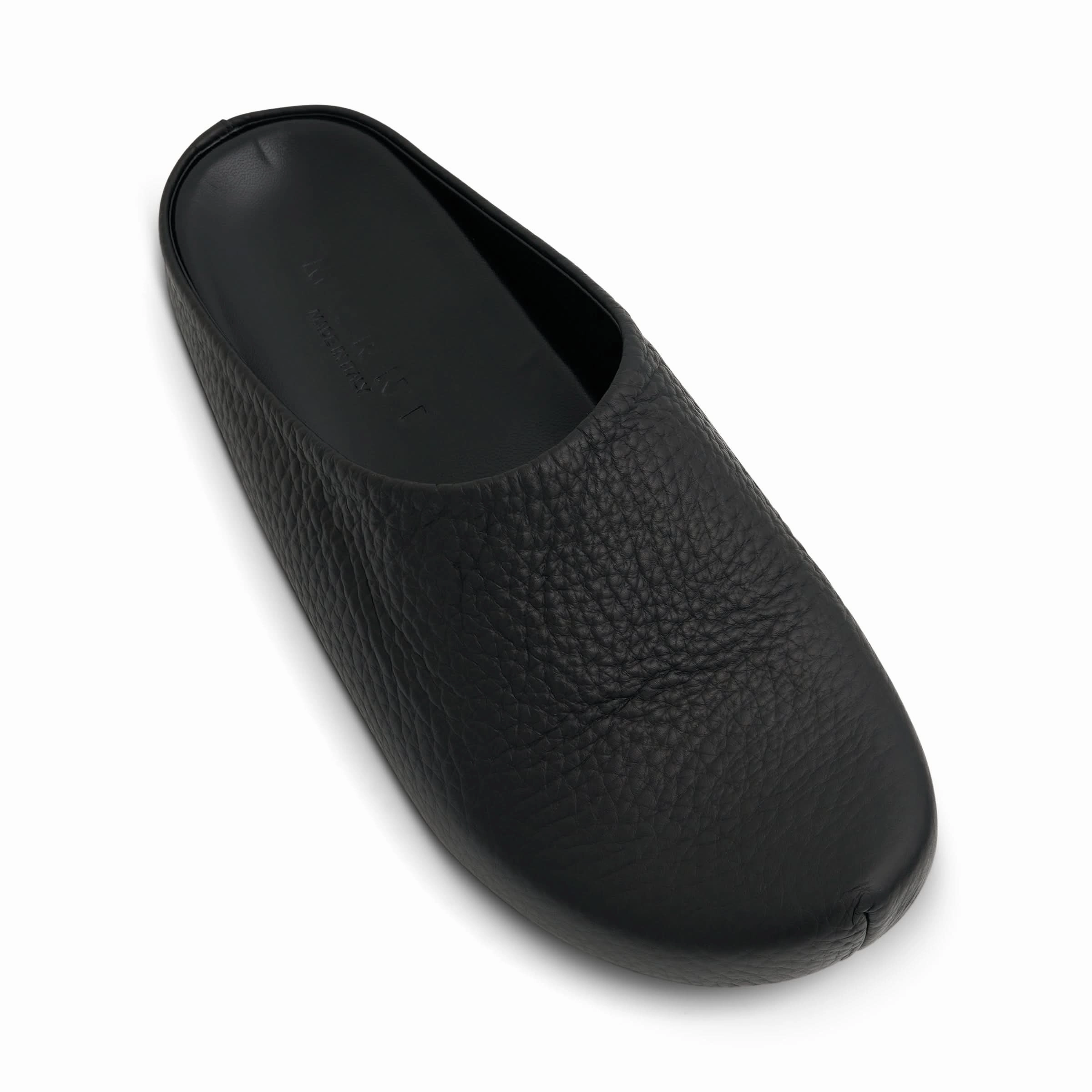 Fussbett Calf Leather Sabot in Black Sandals Church