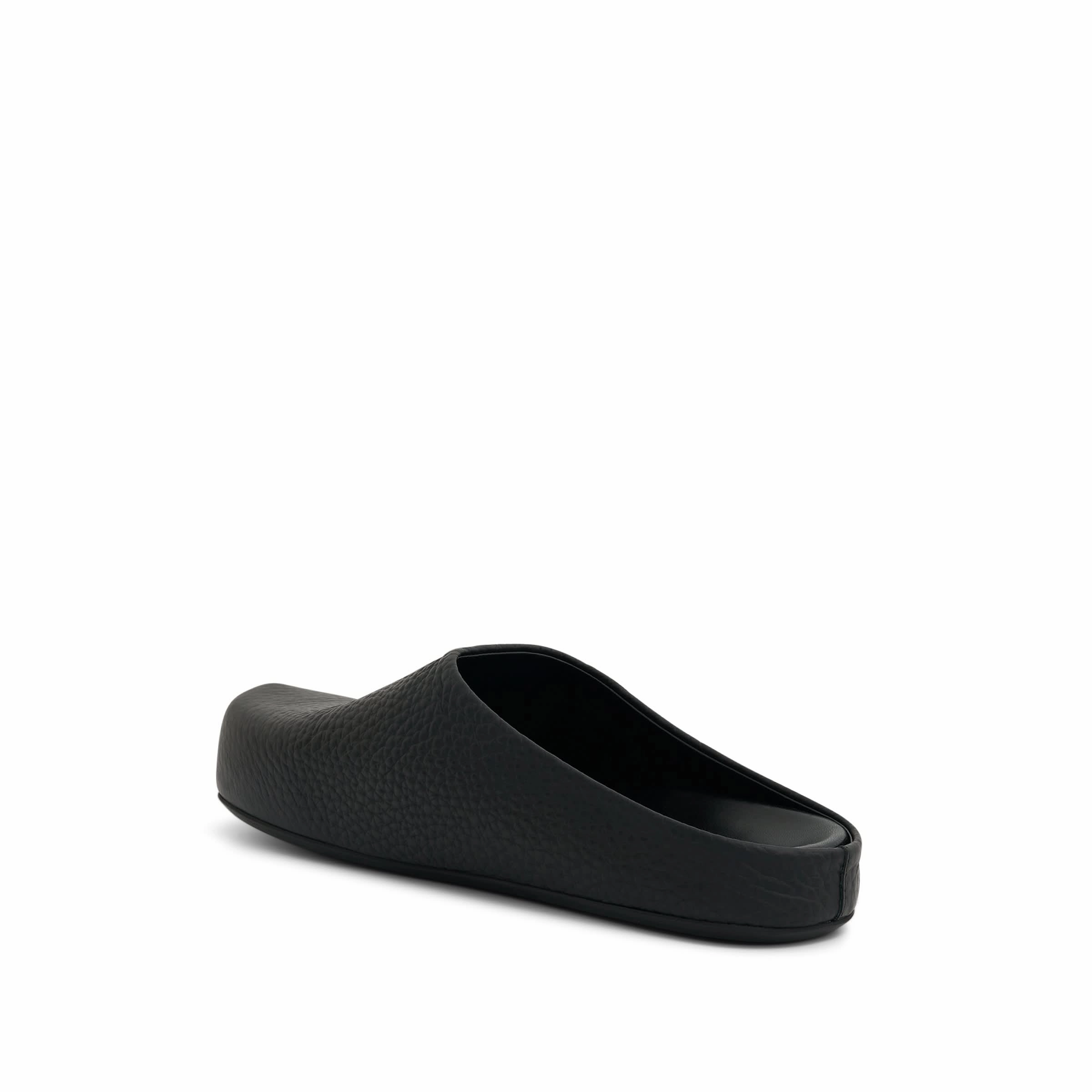 Fussbett Calf Leather Sabot in Black Clark Sandals