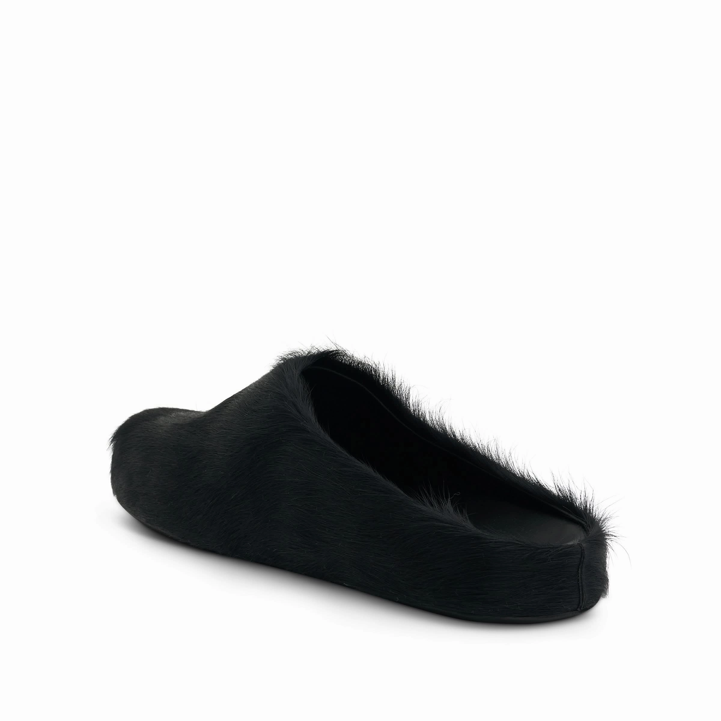 Fussbett Long Hair Sabot in Black Sandals Caribbean Resort