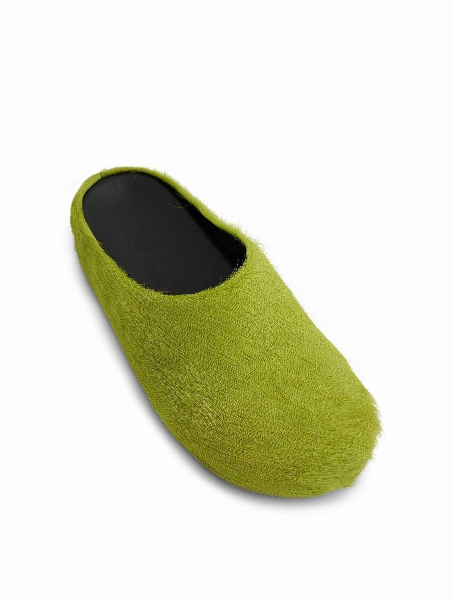 Fussbett Long Hair Sabot in Light Lime Comfiest Sandals