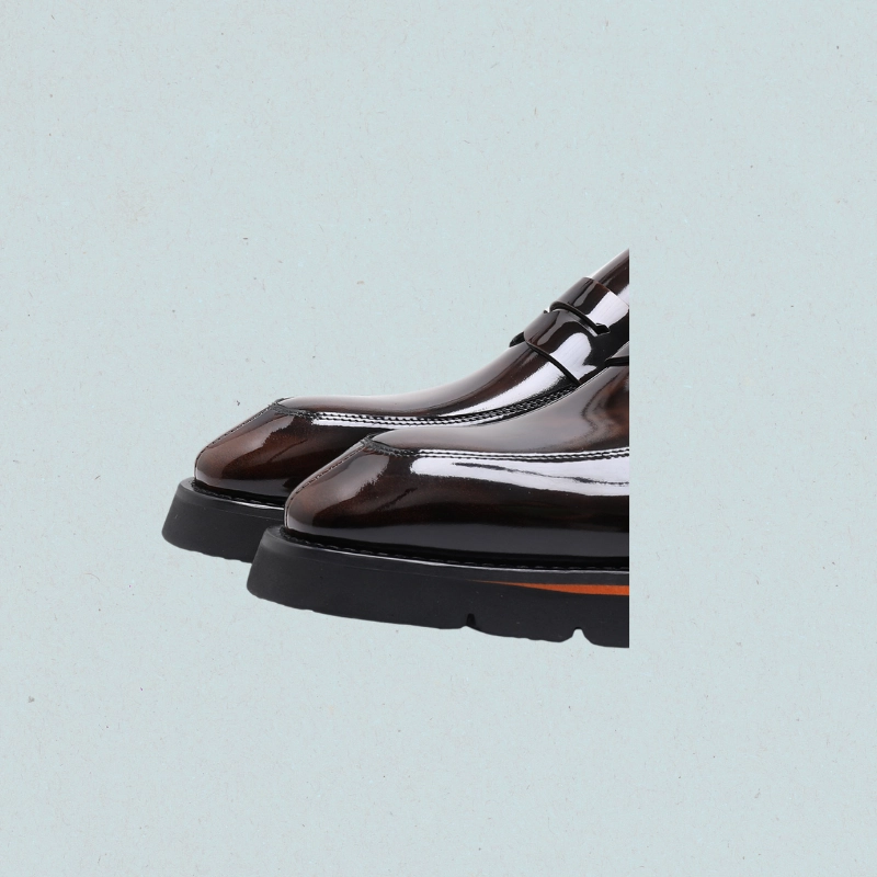 Metallic Loafers Sienna Heritage Loafers-Italian Formal Men's Black Dress Shoes