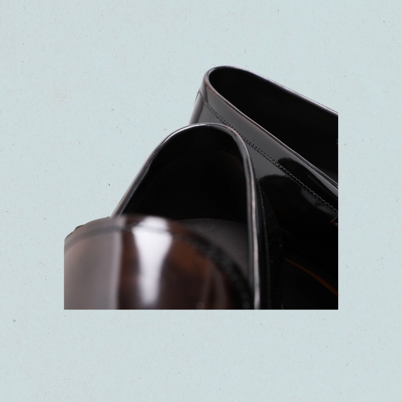 Sienna Heritage Loafers-Italian Formal Men's Black Dress Shoes Cloth Loafers