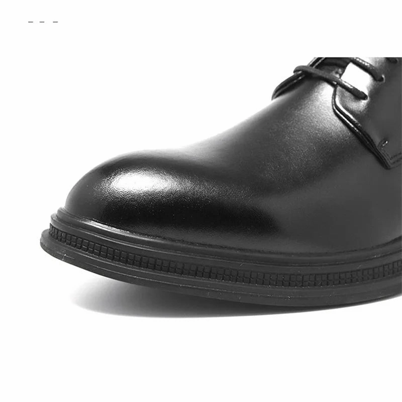 Genuine Leather Shoes Men Brogues Business Footwear Flat Best Ballet Shoes For Flat Feet