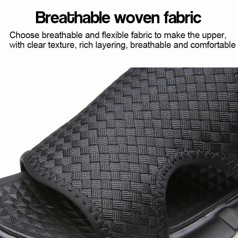 Soft Sole Black Woven Summer Sandals Korkers Sandals