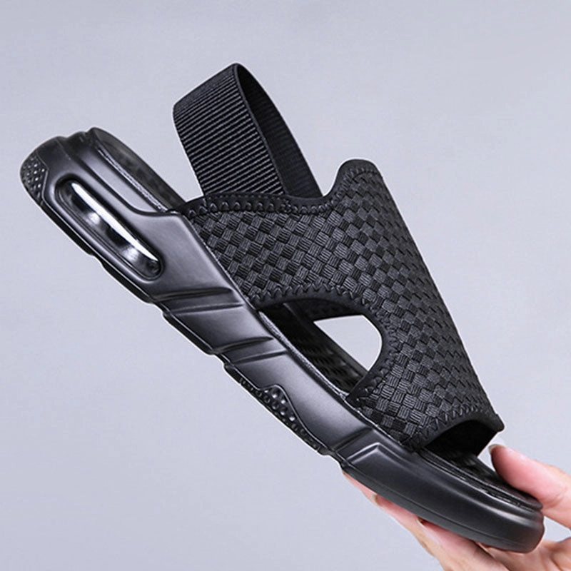 Soft Sole Black Woven Summer Sandals Sandals Grenada Excursions