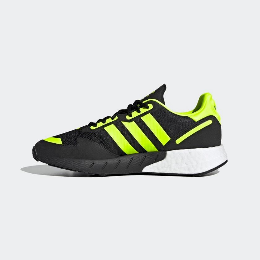 Adidas Terrex Free Hiker 2 Low Hiking Shoes Adidas Men's ZX 1K Boost Shoes - Core Black / Solar Yellow / Matte Silver