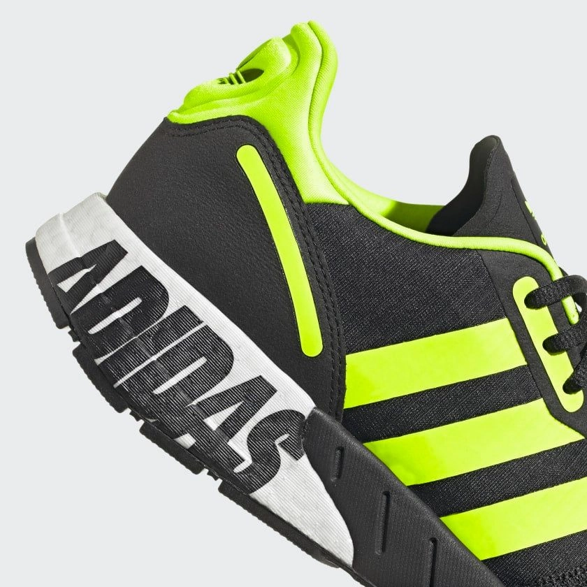 Adidas Men's ZX 1K Boost Shoes - Core Black / Solar Yellow / Matte Silver Kobe Bryant First Adidas Shoes