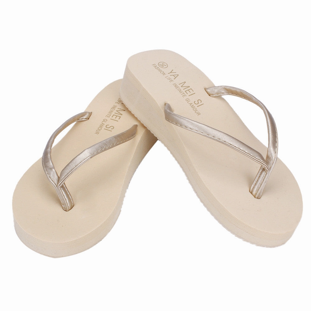 Goforward Women Flip Flops Shoes Sals Slipper indoor Flip-flops Flip Flops Wedge Platform