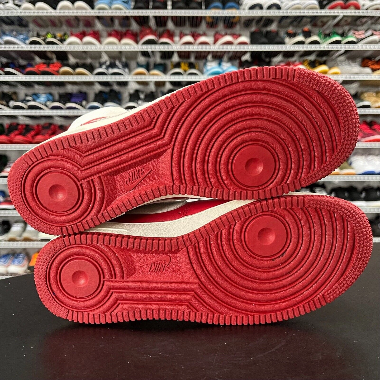 Nike Air Force 1 High QS NAI-KE China Red Summit White 743546-600 Men's Size 8.5 Asics Training Shoes Reviews