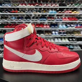Nike Air Force 1 High QS NAI-KE China Red Summit White 743546-600 Men's Size 8.5 Asics Wrestling Shoes Ex Eo