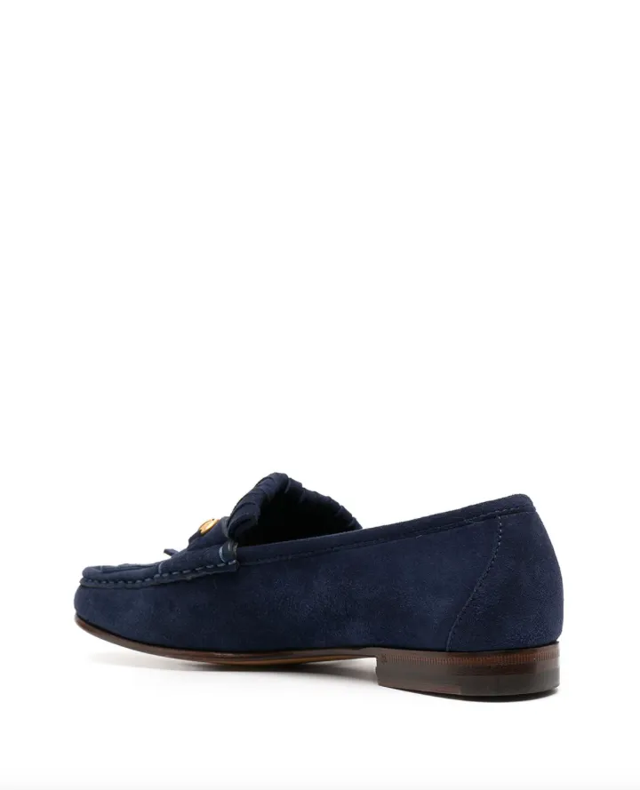 Perforated Loafers Gucci Horsebit fringe-detail loafers