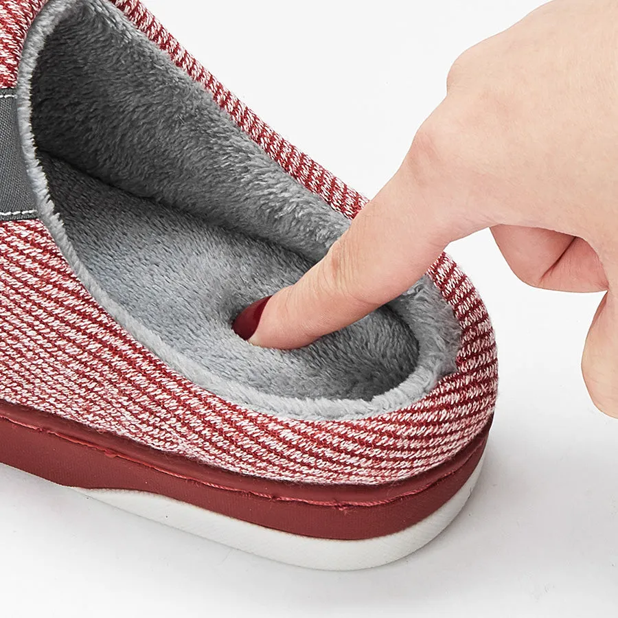 Monsters Inc Slippers Fashion Plush Slippers for Ladies with Cotton Twill Stripes Line